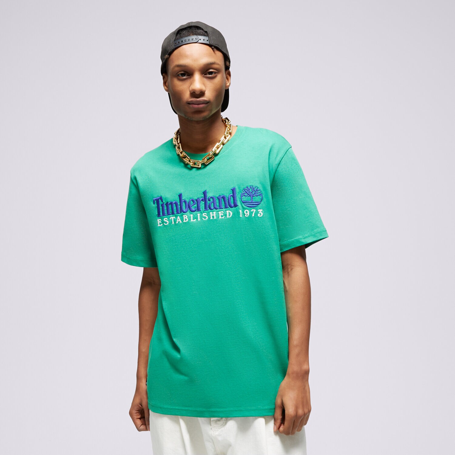 Muške majice TIMBERLAND T-SHIRT SS EST. 1973 CREW TEE REGULAR TB0A6SE1ED31 zelena