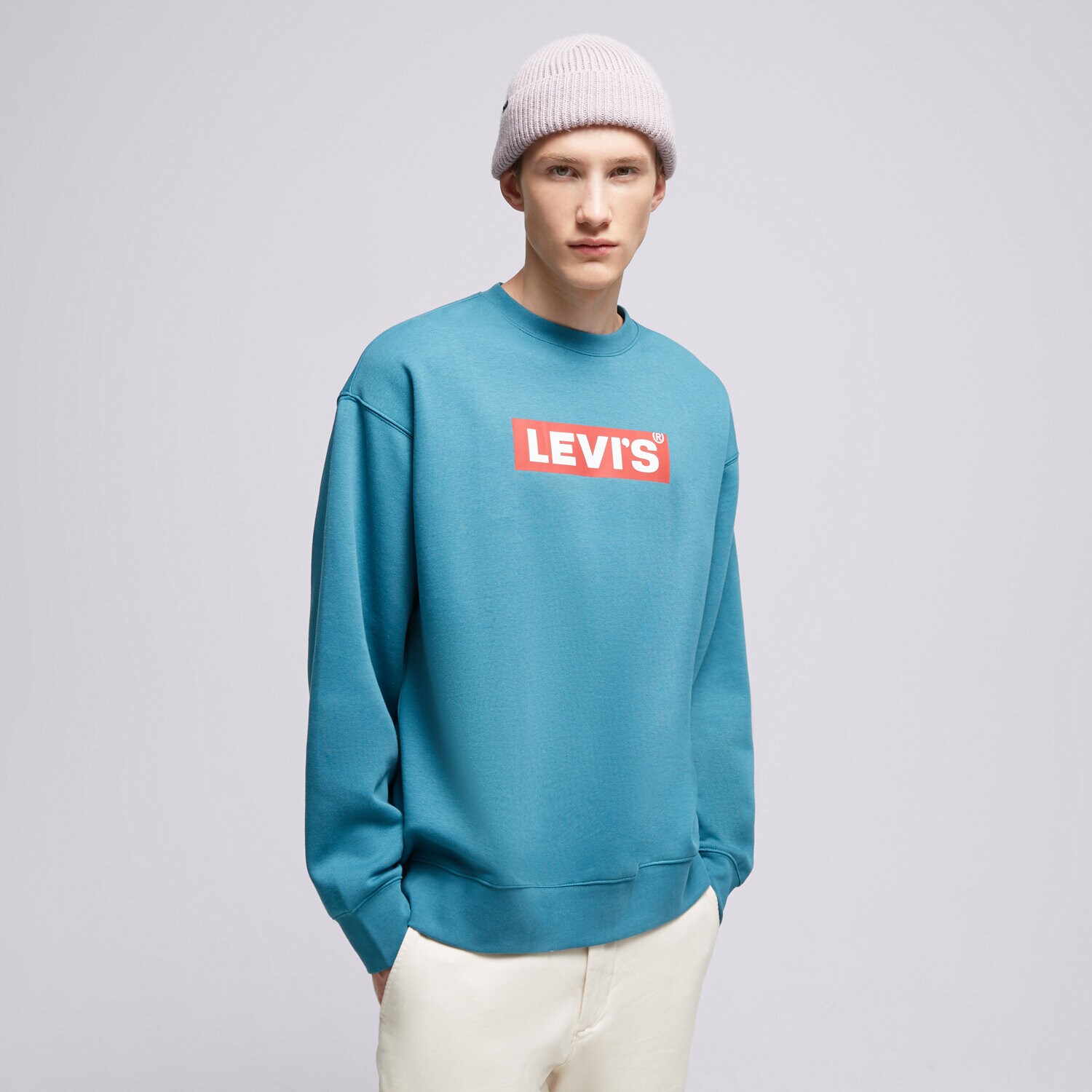 Muške dukserice LEVI'S VESTA RELAXD GRAPHIC CREW BLUES 38712-0208 plava