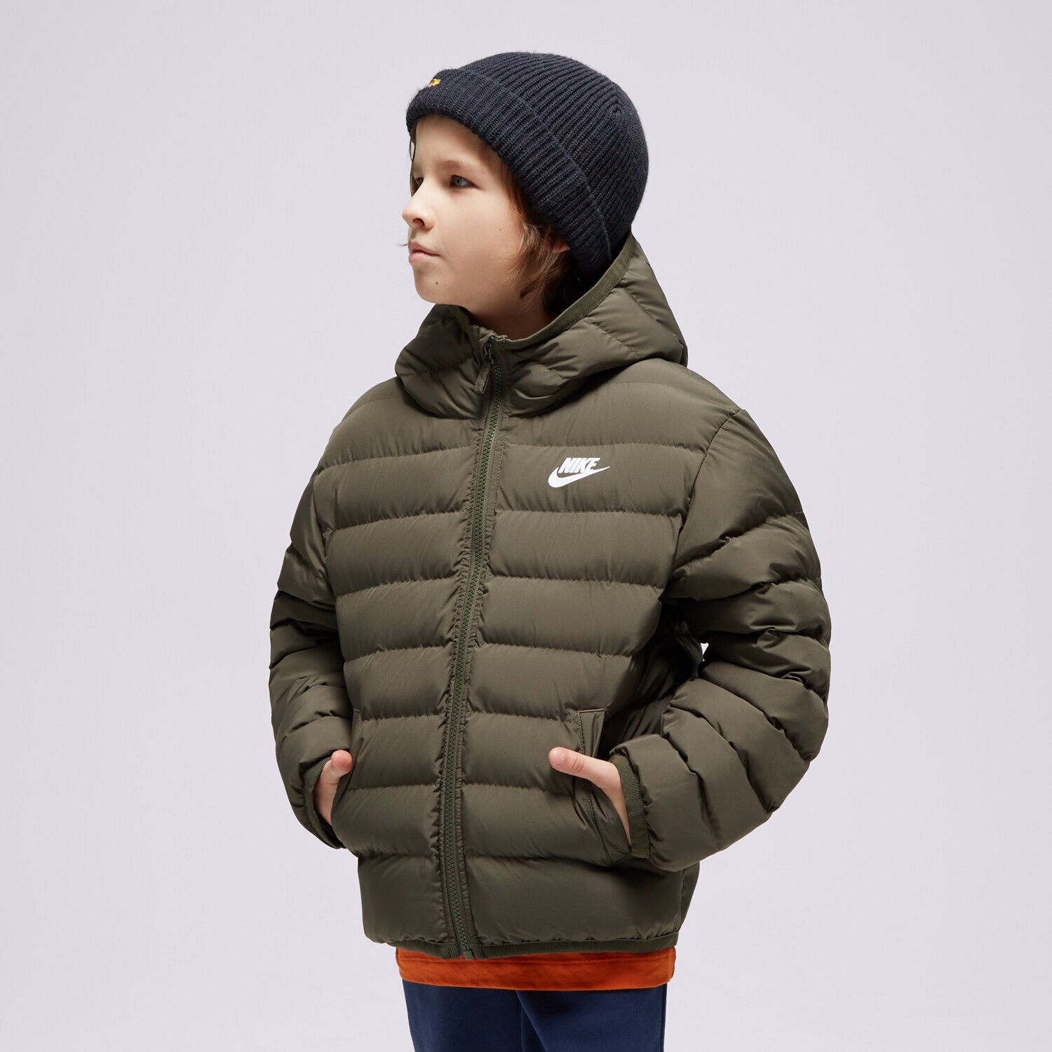 Dječje zimske jakne NIKE JAKNA ZIMSKA K NSW LOW SYNFL HD BOY FD2845-325 kaki