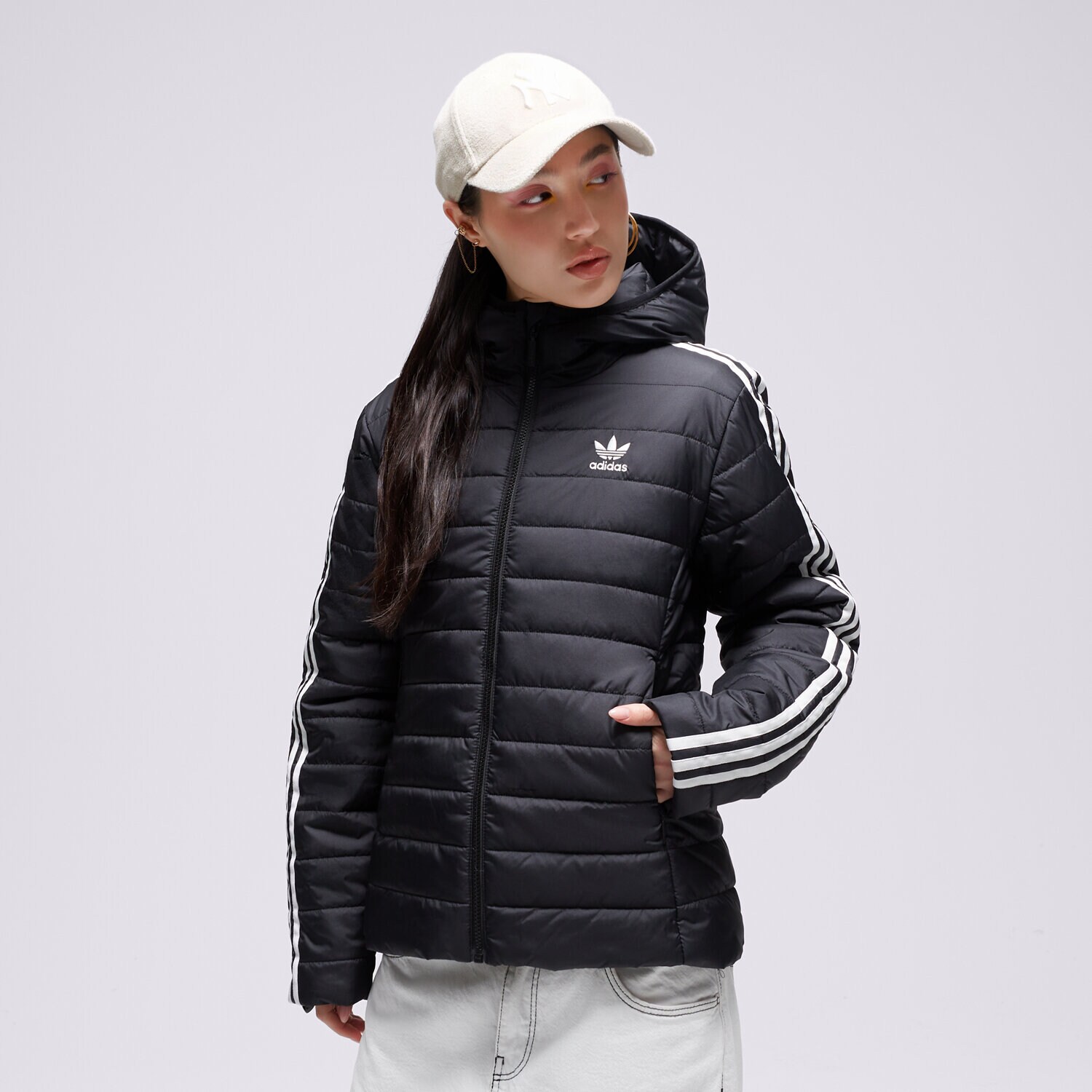 Ženske zimske jakne ADIDAS JAKNA ZIMSKA ADICOLOR SLIM II8464 crna