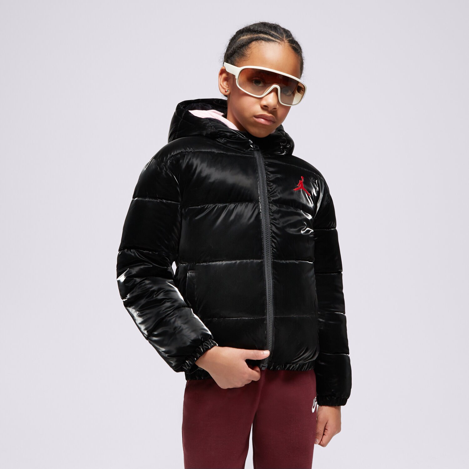 Dječje zimske jakne JORDAN JAKNA ZIMSKA JDG BOXY FIT GIRL 45C483-023 crna