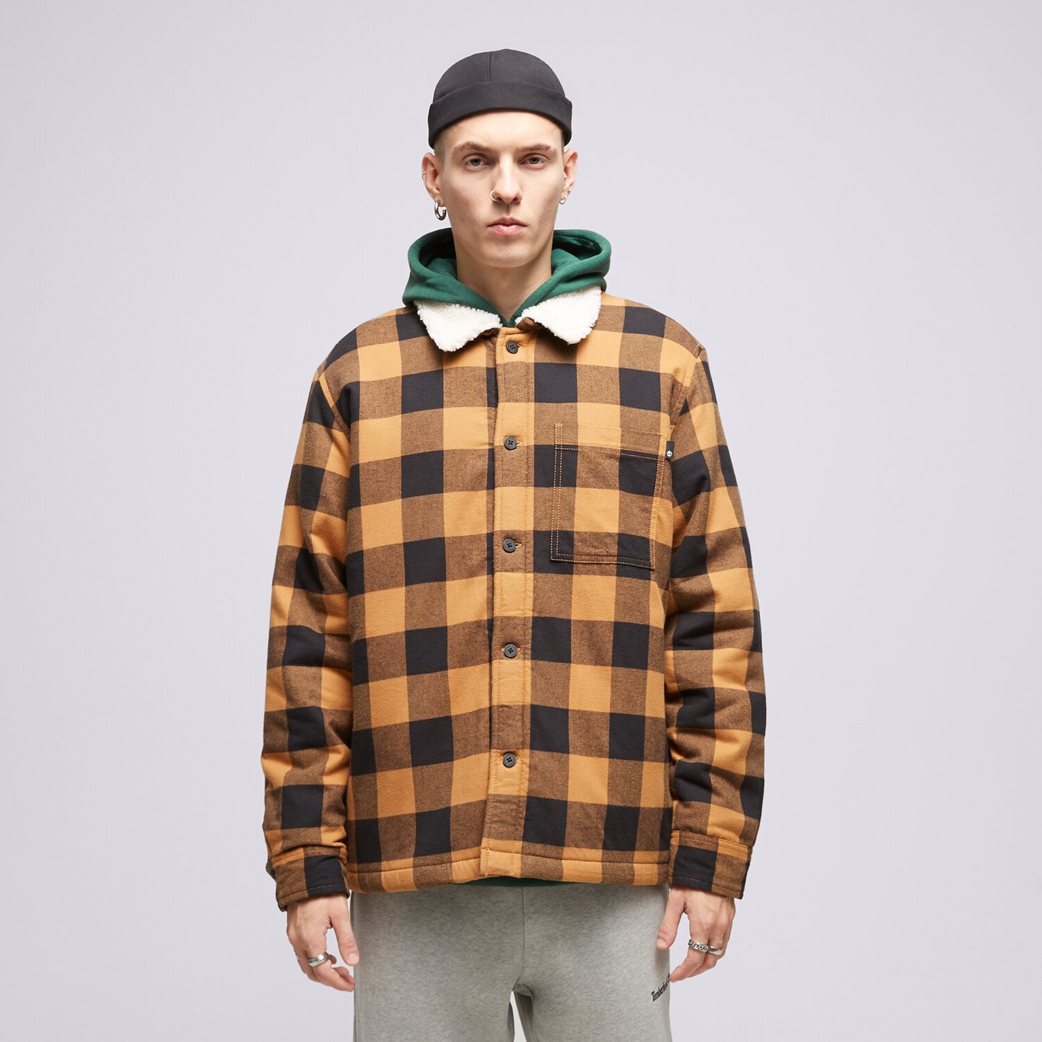 Muške zimske jakne TIMBERLAND JAKNA BUFFALO PLAID SHERPA LINED TB0A6FWNP501 senf