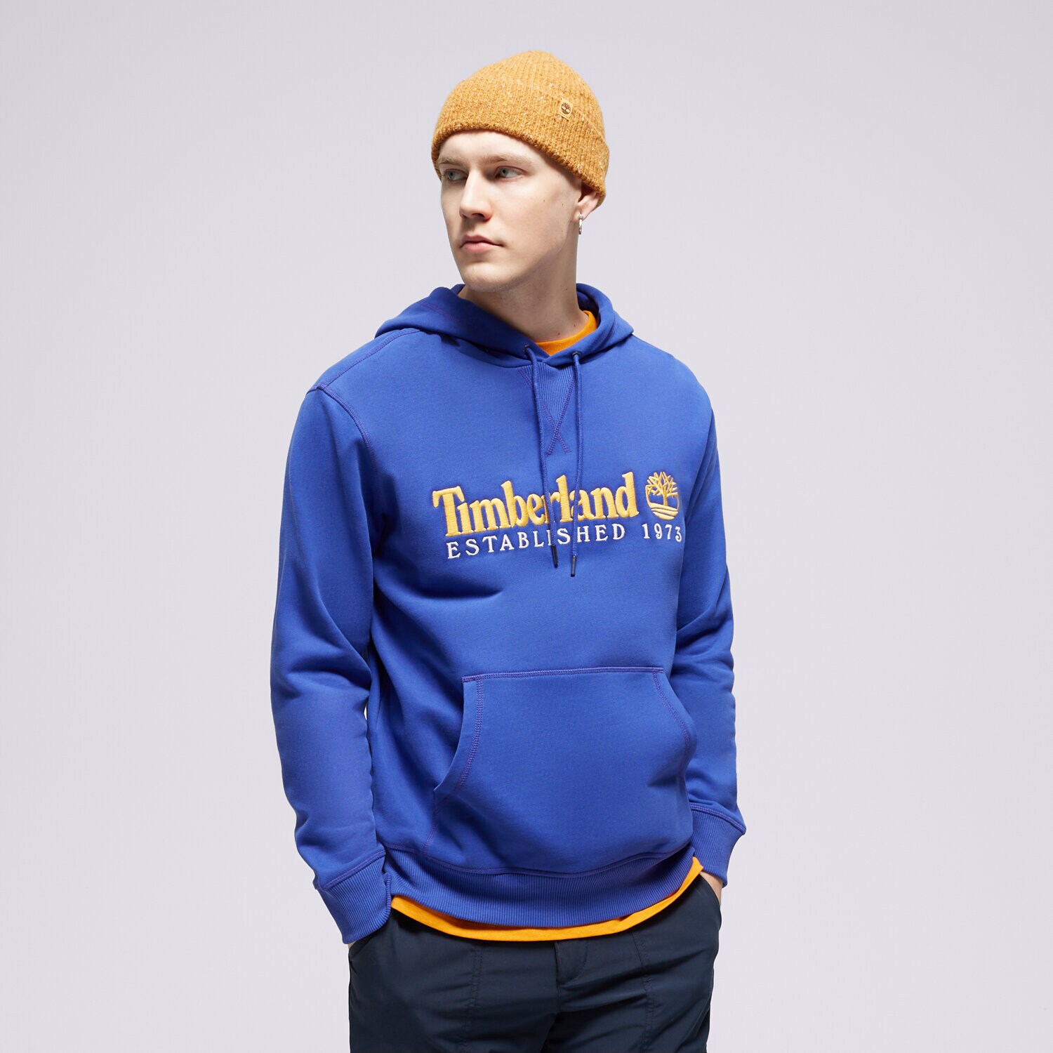 Muške dukserice TIMBERLAND VESTA S KAPULJAČOM LS 50TH ANNIVERSARY EST. 1973 TB0A6S5WED51 plava