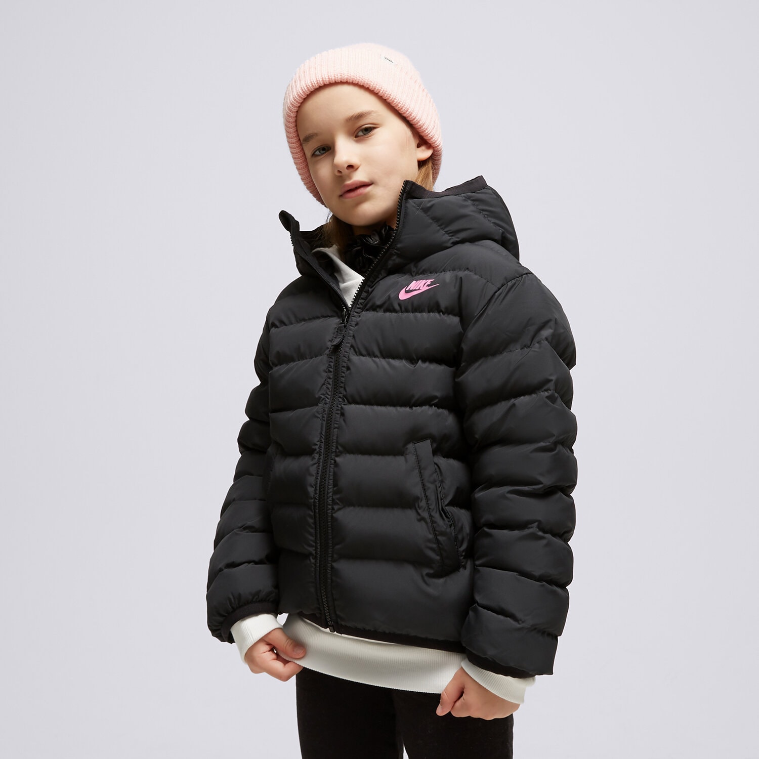 Dječje zimske jakne NIKE JAKNA ZIMSKA K NSW LOW SYNFL JKT ADP GIRL FD2845-011 crna