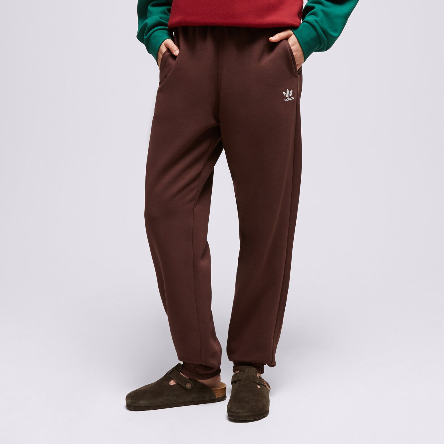 Ženske hlače ADIDAS HLAČE IJ9810 smeđa