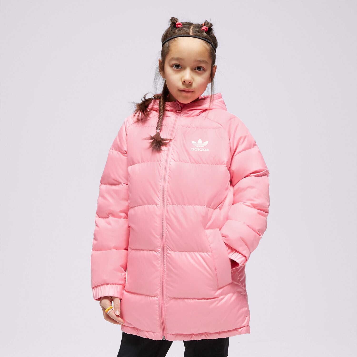 Dječje zimske jakne ADIDAS JAKNA ZIMSKA ELO GIRL HK0389 ružičasta