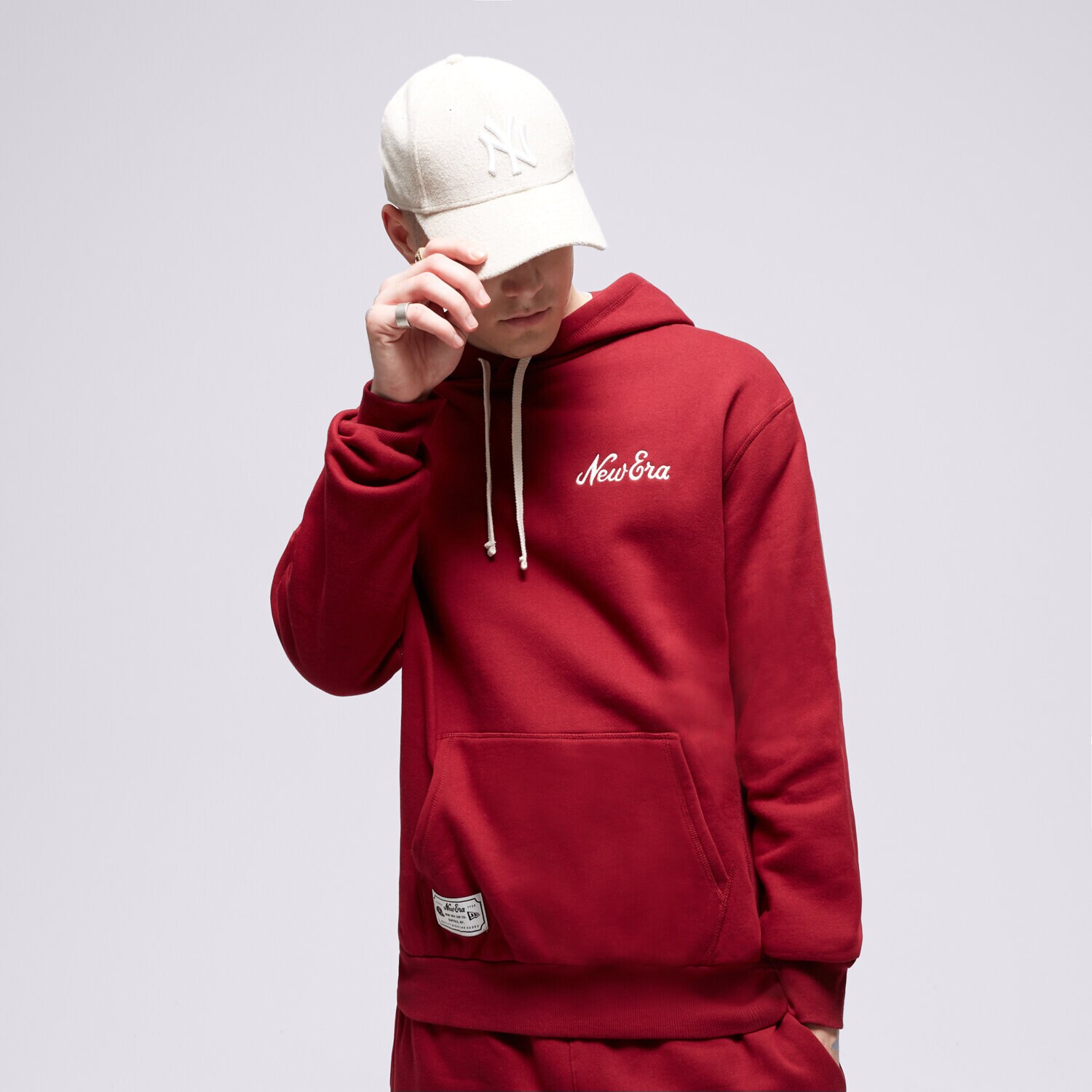 Muške dukserice NEW ERA VESTA S KAPULJAČOM NE OS NONE 60416408 bordo