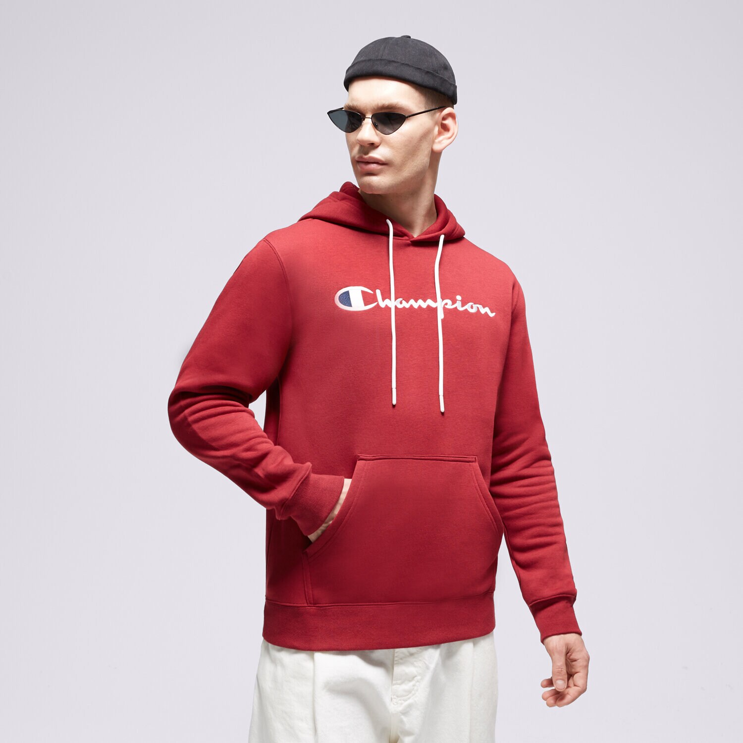 Muške dukserice CHAMPION VESTA S KAPULJAČOM HOODED SWEATSHIRT 219203RS508 bordo