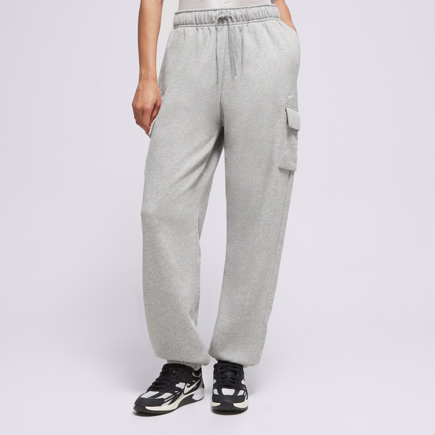 Ženske hlače NIKE HLAČE W NSW CLUB FLC MR PANT CARGO DQ5196-063 siva