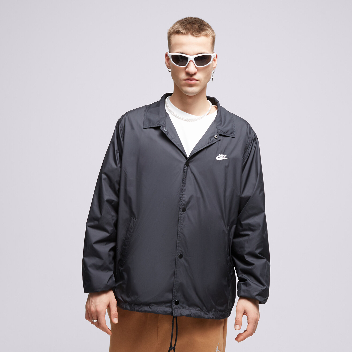 Muške prijelazne jakne NIKE JAKNA M NK CLUB COACHES JKT FN3316-010 crna