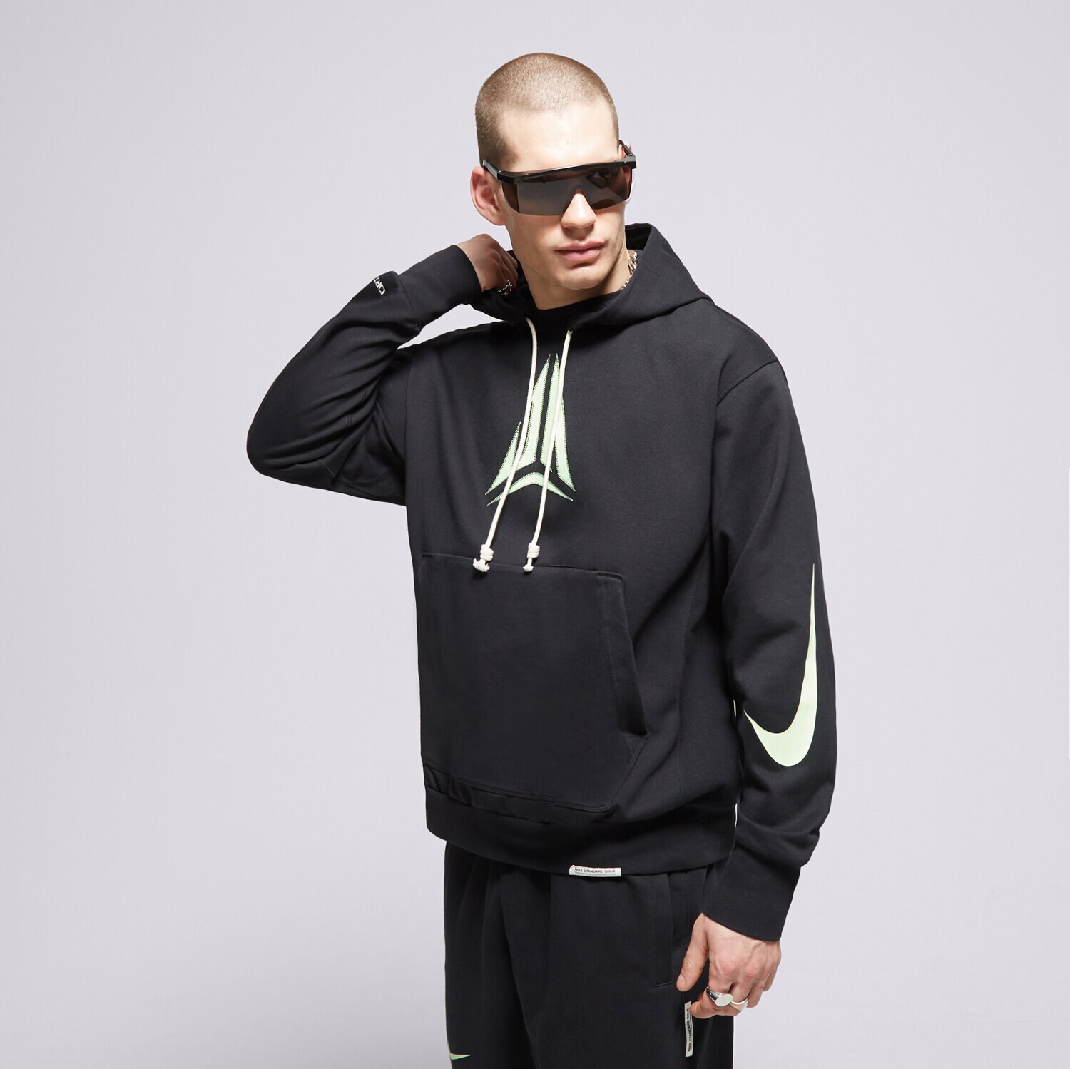 Muške dukserice NIKE VESTA S KAPULJAČOM JA M NK DF STD ISS PO HDY NBA FN2987-010 crna