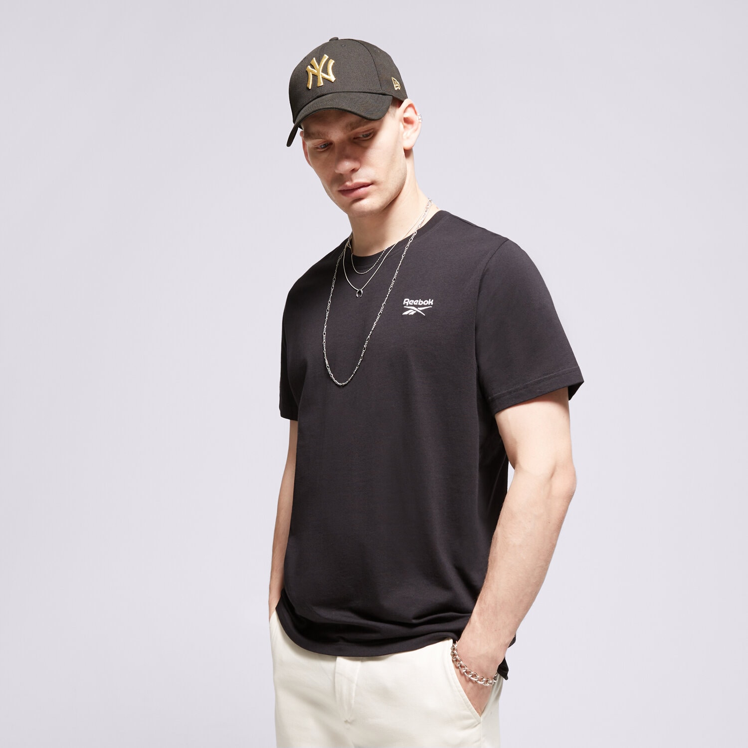 Muške majice REEBOK T-SHIRT SS RI LEFT CHEST LOGO 100054973 crna