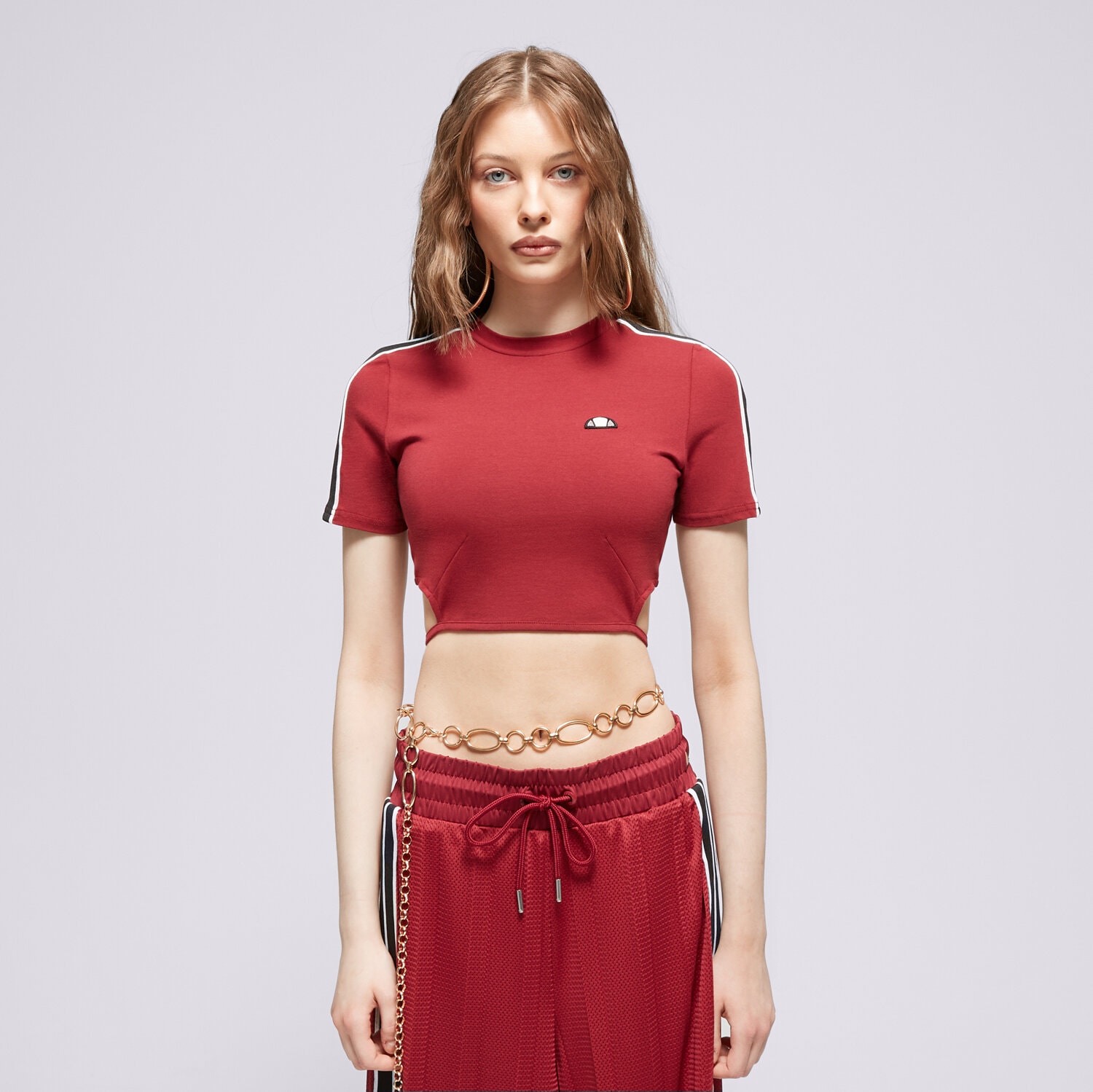 Ženske majice ELLESSE T-SHIRT MALDONADO CROPPED T-SHIRT BRGND SGV20144800 bordo