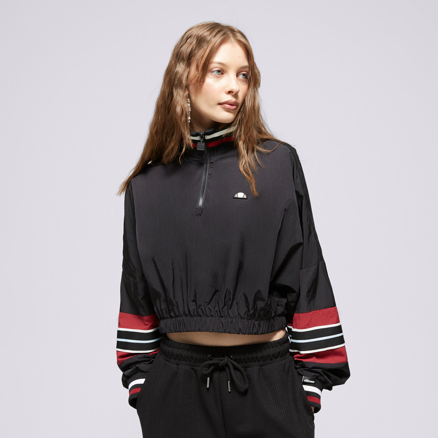 Ženske dukserice ELLESSE VESTA RASKOPČANA TAMMY CROP TRACK TOP BLK SGV20150011 crna