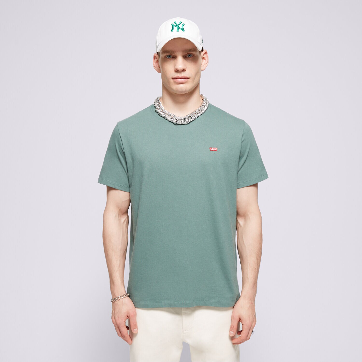 Muške majice LEVI'S T-SHIRT SS ORIGINAL HM TEE GREENS 56605-0202 zelena