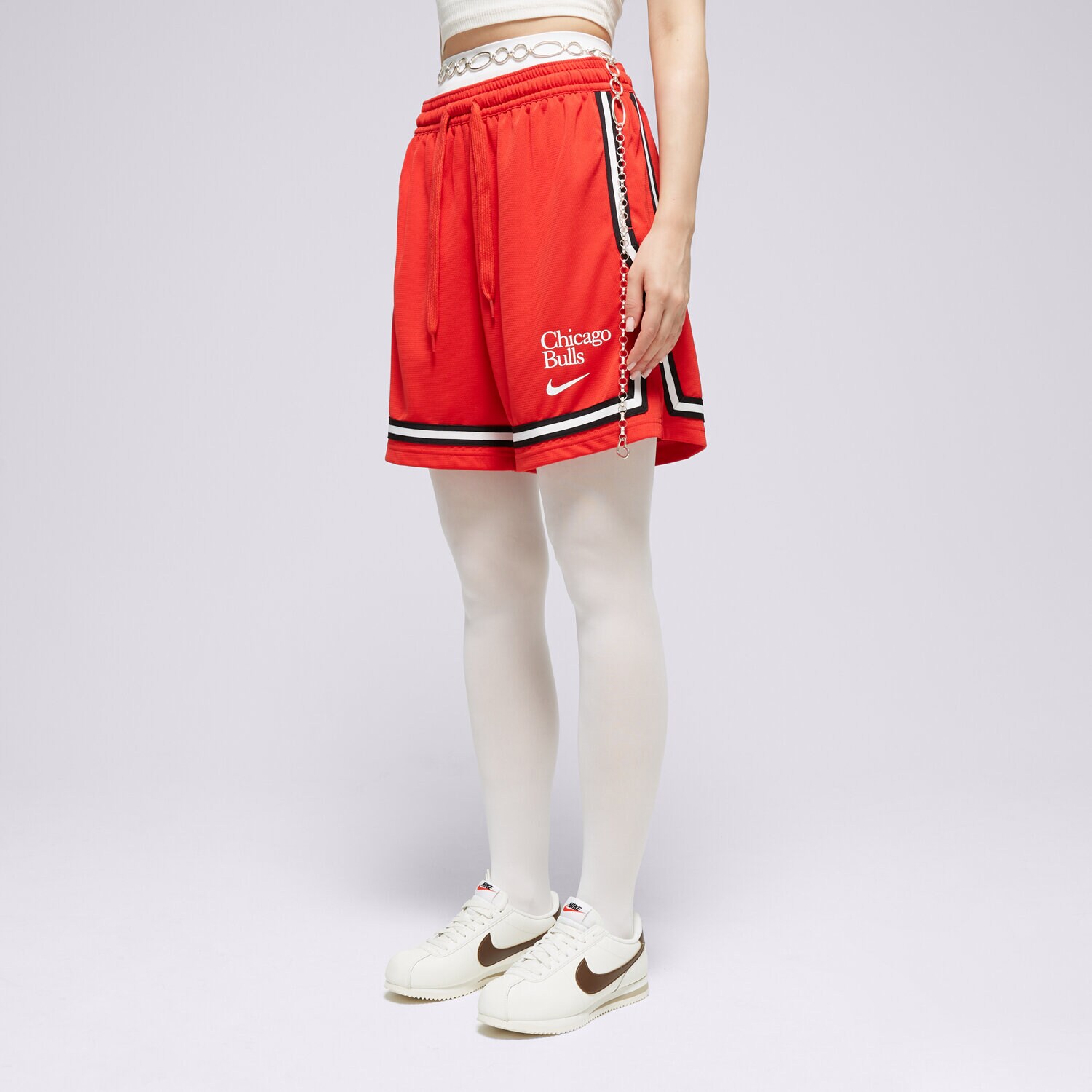 Ženske kratke hlače NIKE KRATKE HLAČE CHI WNK DF FLY CRSSOVR SHR GX NBA FD8956-657 crvena