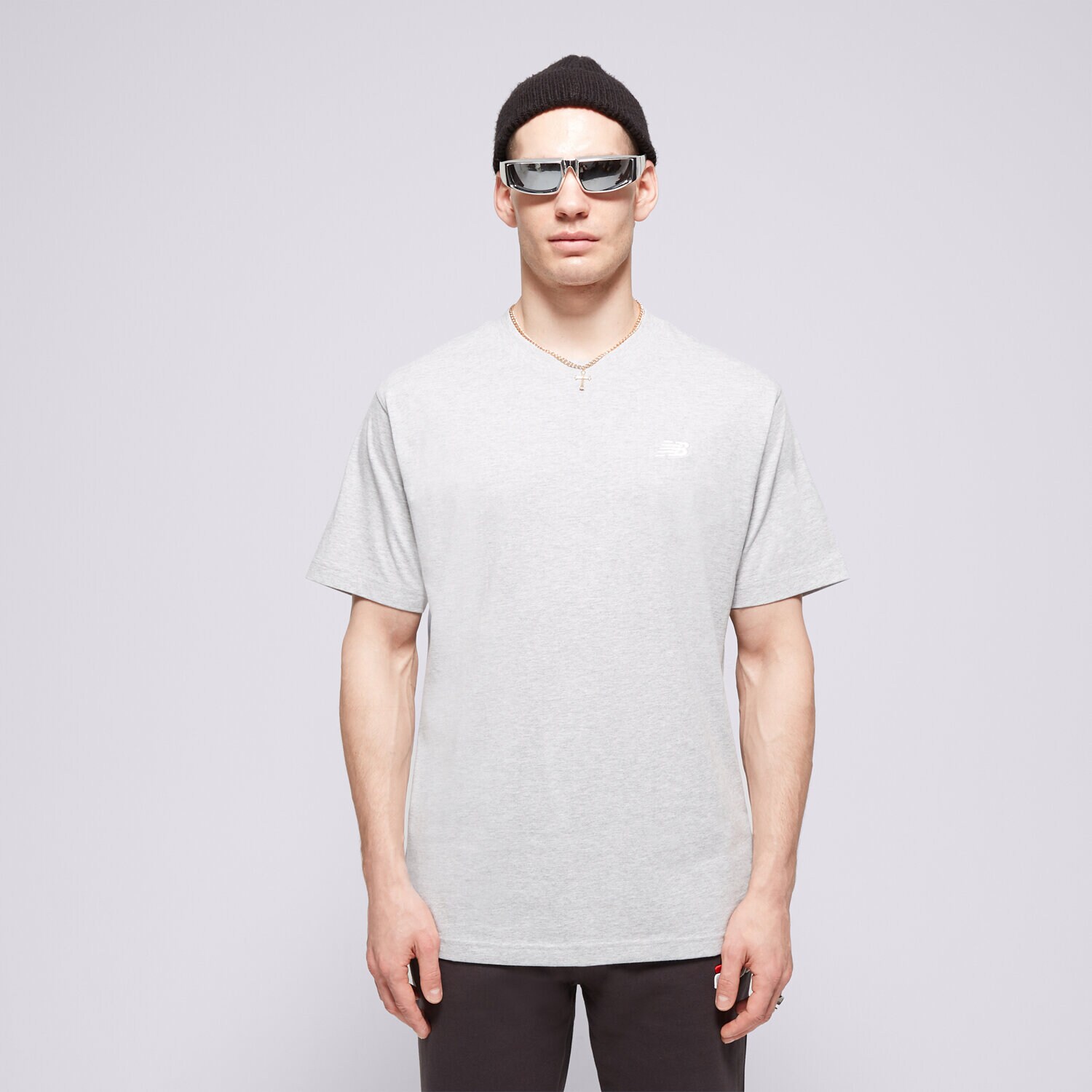 Muške majice NEW BALANCE T-SHIRT SMALL LOGO MT41509AG siva