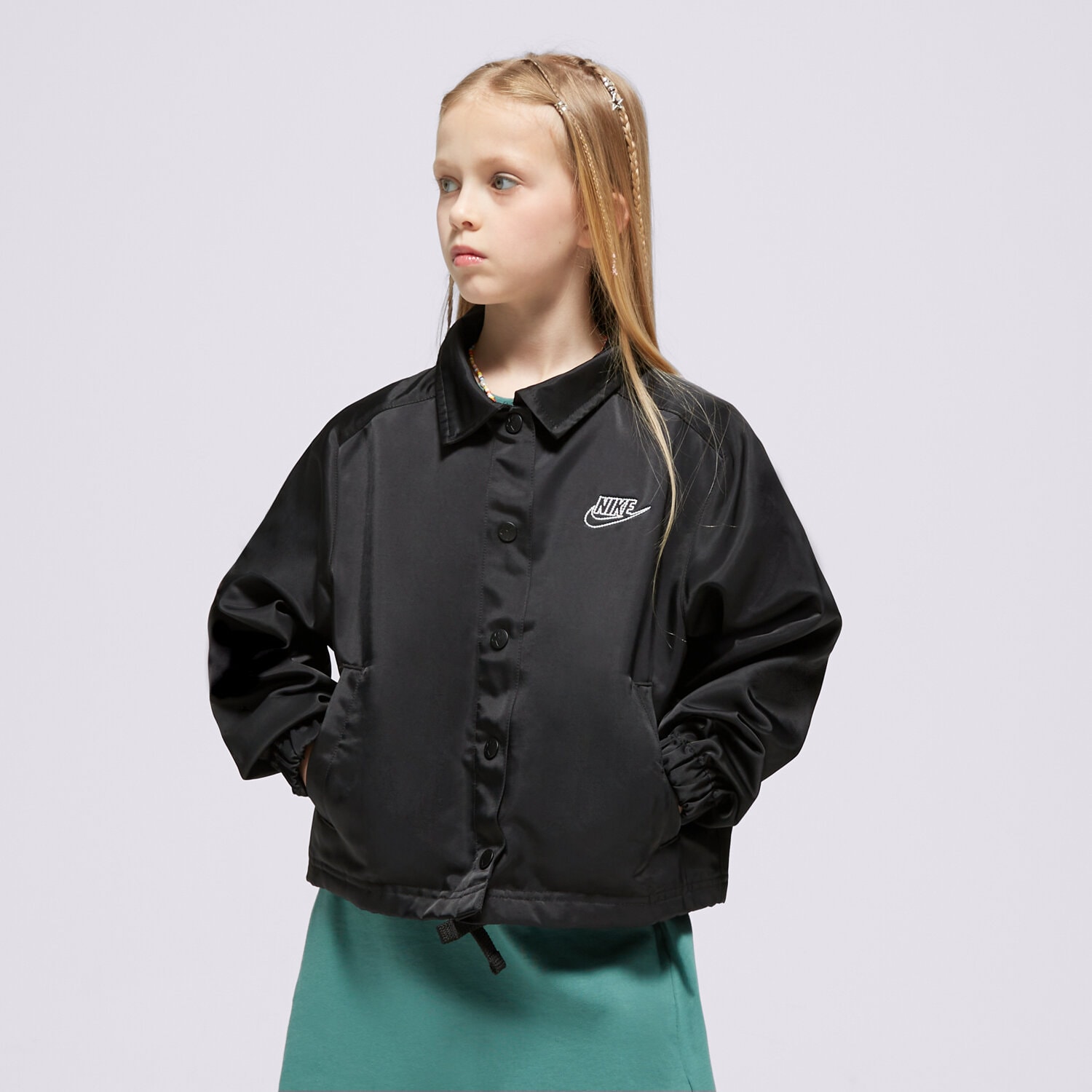 Dječje zimske jakne NIKE JAKNA G NSW JKT NVLTY CAPSULE GIRL FN8637-010 crna