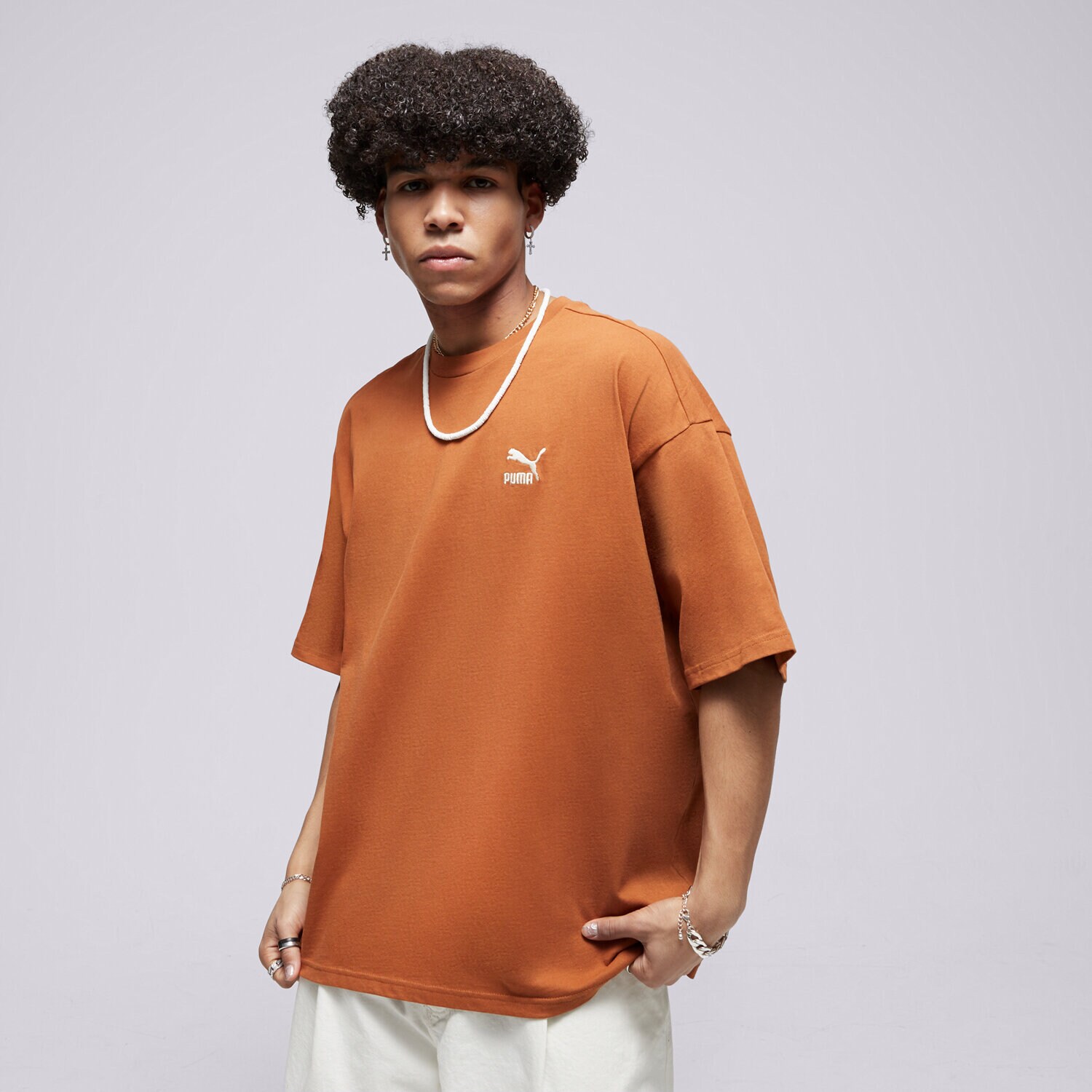 Muške majice PUMA T-SHIRT BETTER CLASSICS OVERSIZED TEE 67918881 smeđa