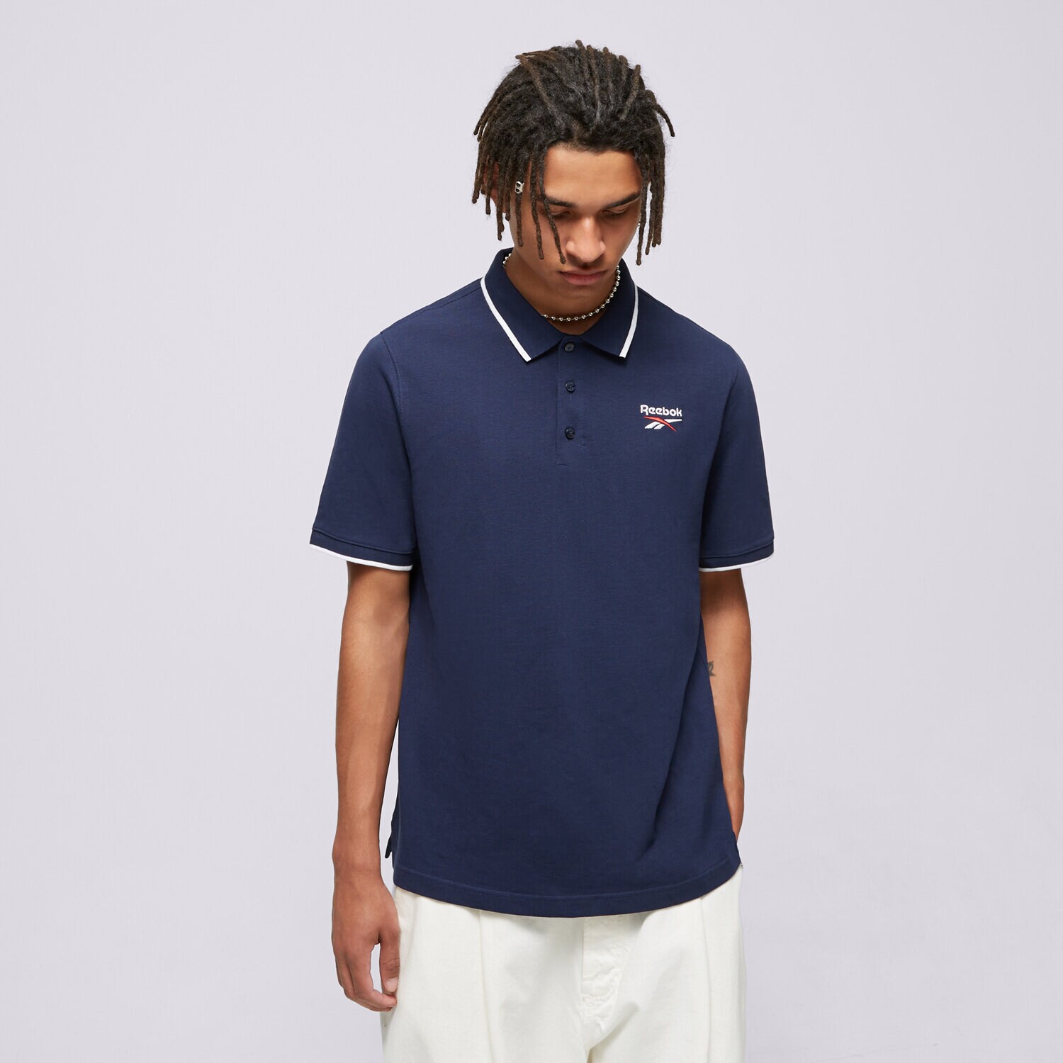 Muške majice REEBOK POLO REEBOK IDENTITY SMALL LOGO POLO 100073032 tamno plava
