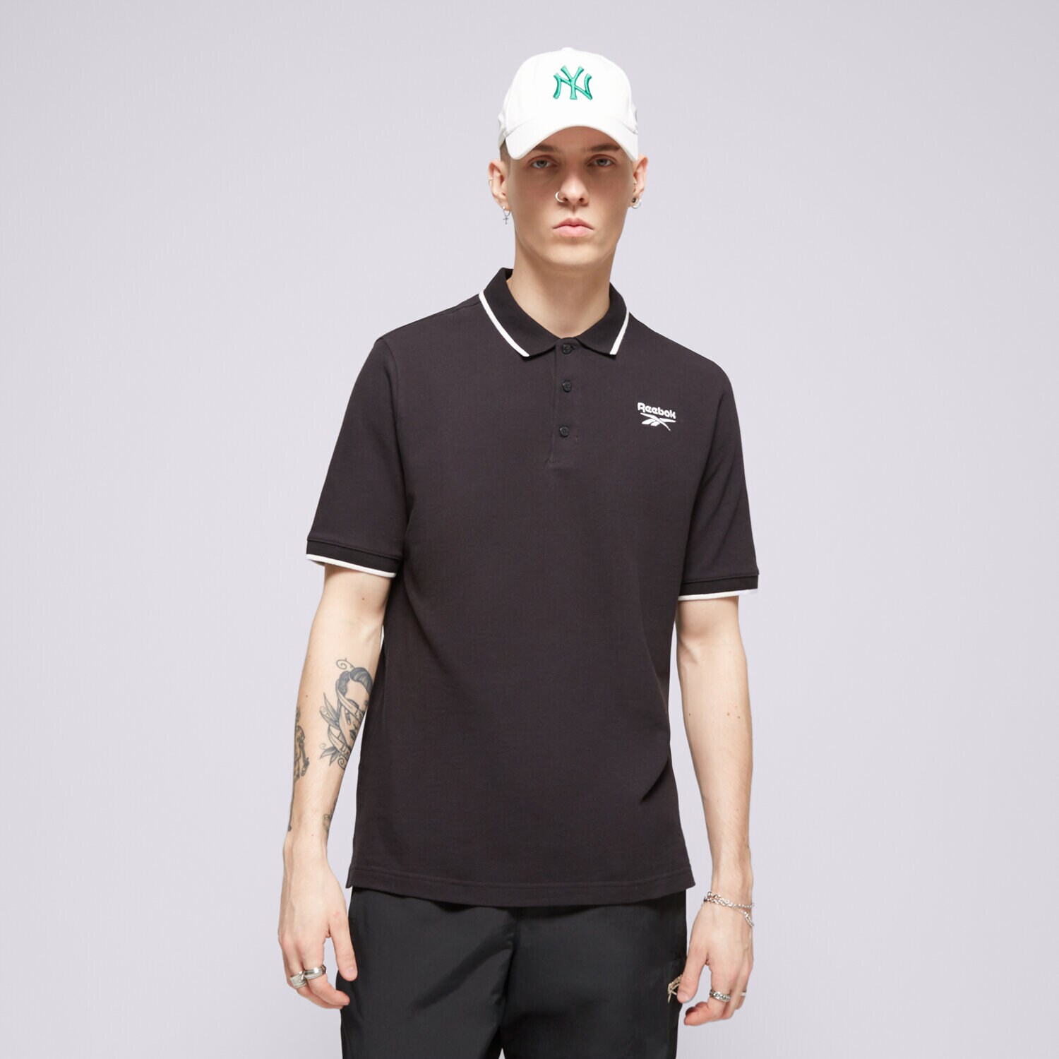 Muške majice REEBOK POLO REEBOK IDENTITY SMALL LOGO POLO 100073035 crna