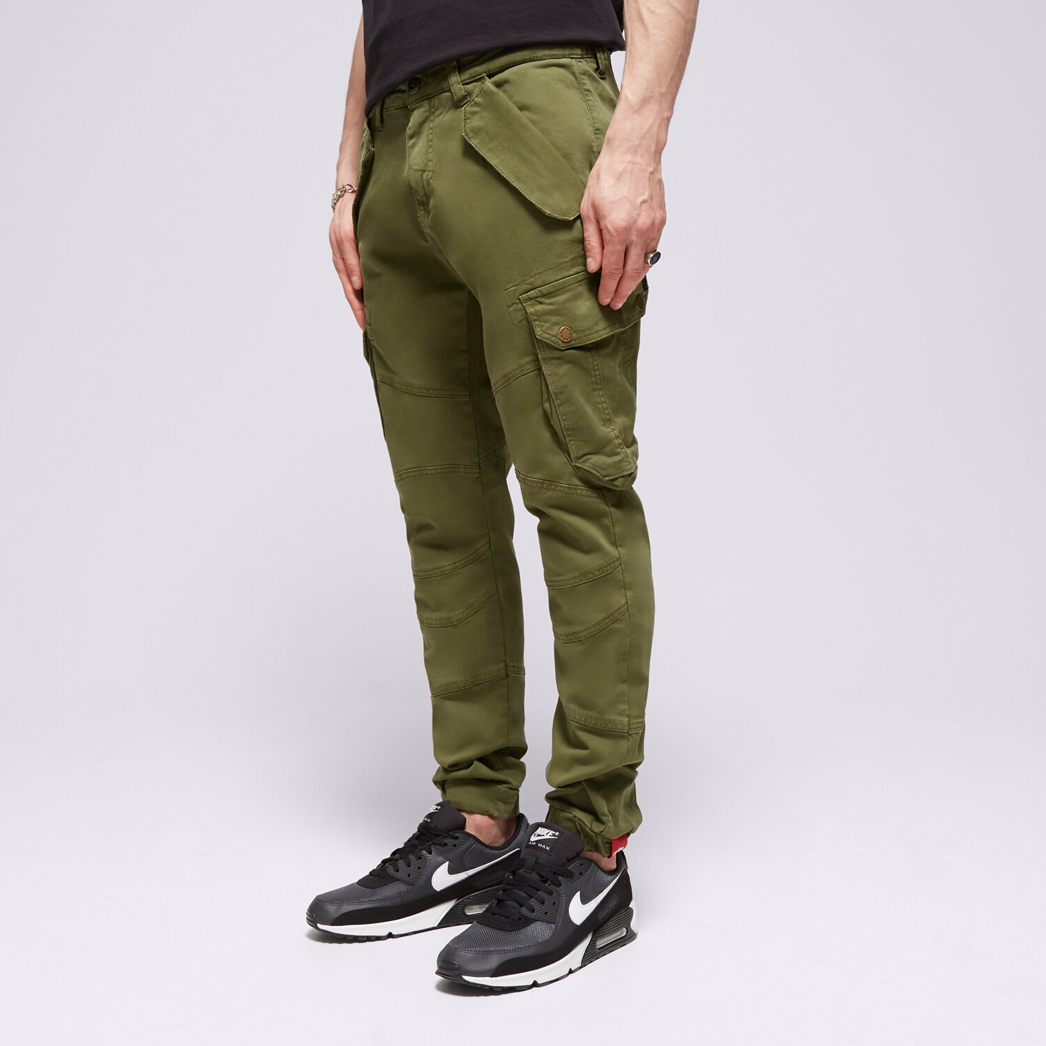 Muške hlače ALPHA INDUSTRIES HLAČE COMBAT PANT LW 126215142 kaki