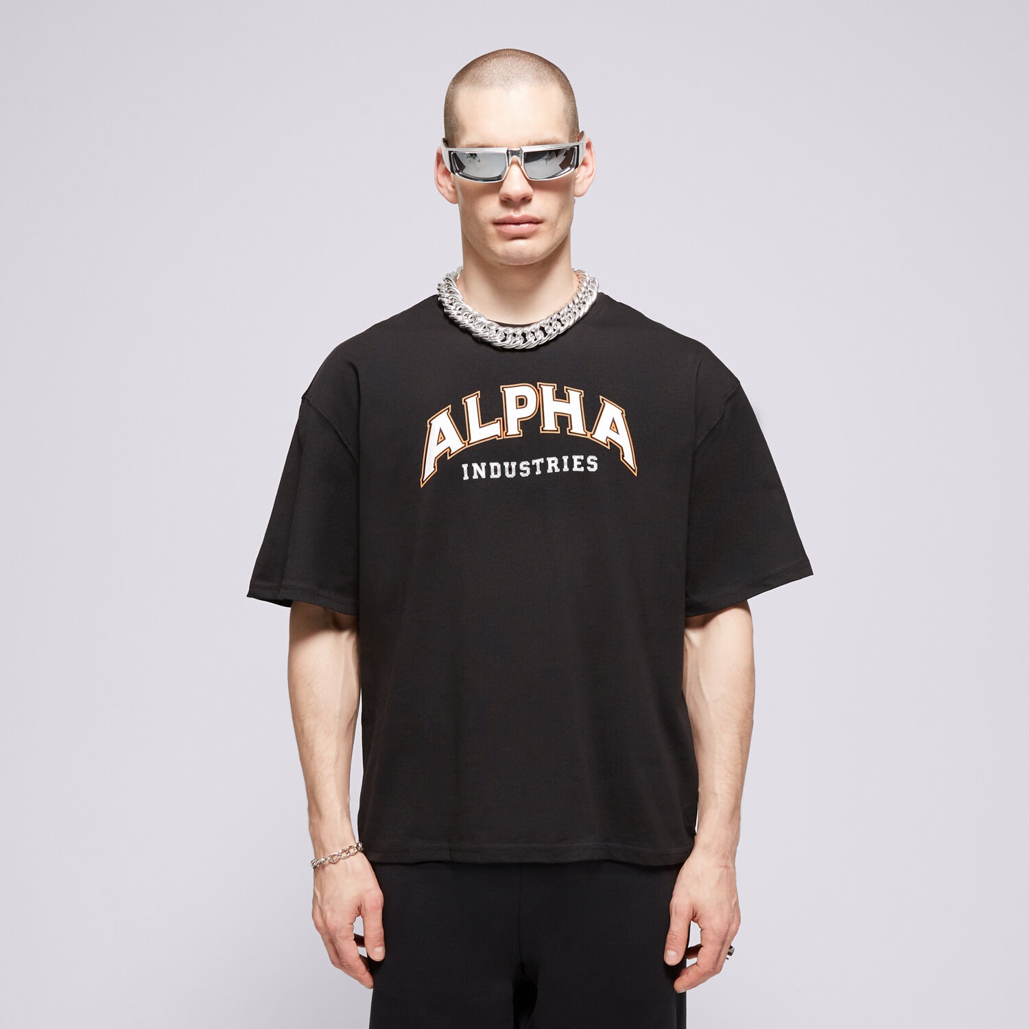 Muške majice ALPHA INDUSTRIES T-SHIRT COLLEGE T 14650103 crna