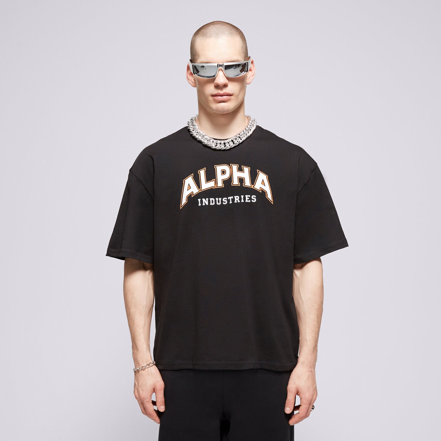 Muške majice ALPHA INDUSTRIES T-SHIRT COLLEGE T 14650103 crna