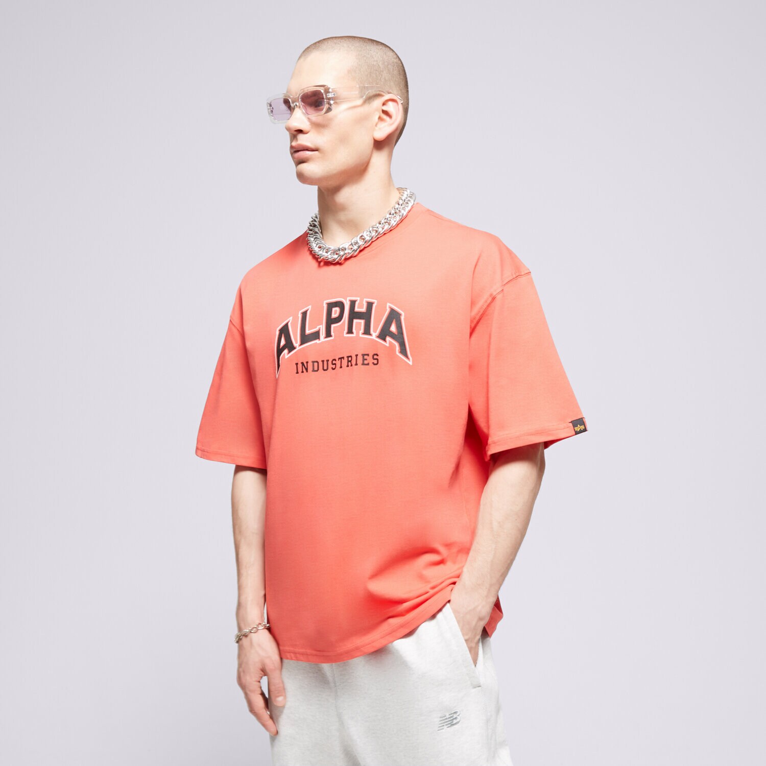Muške majice ALPHA INDUSTRIES T-SHIRT COLLEGE T 146501711 crvena