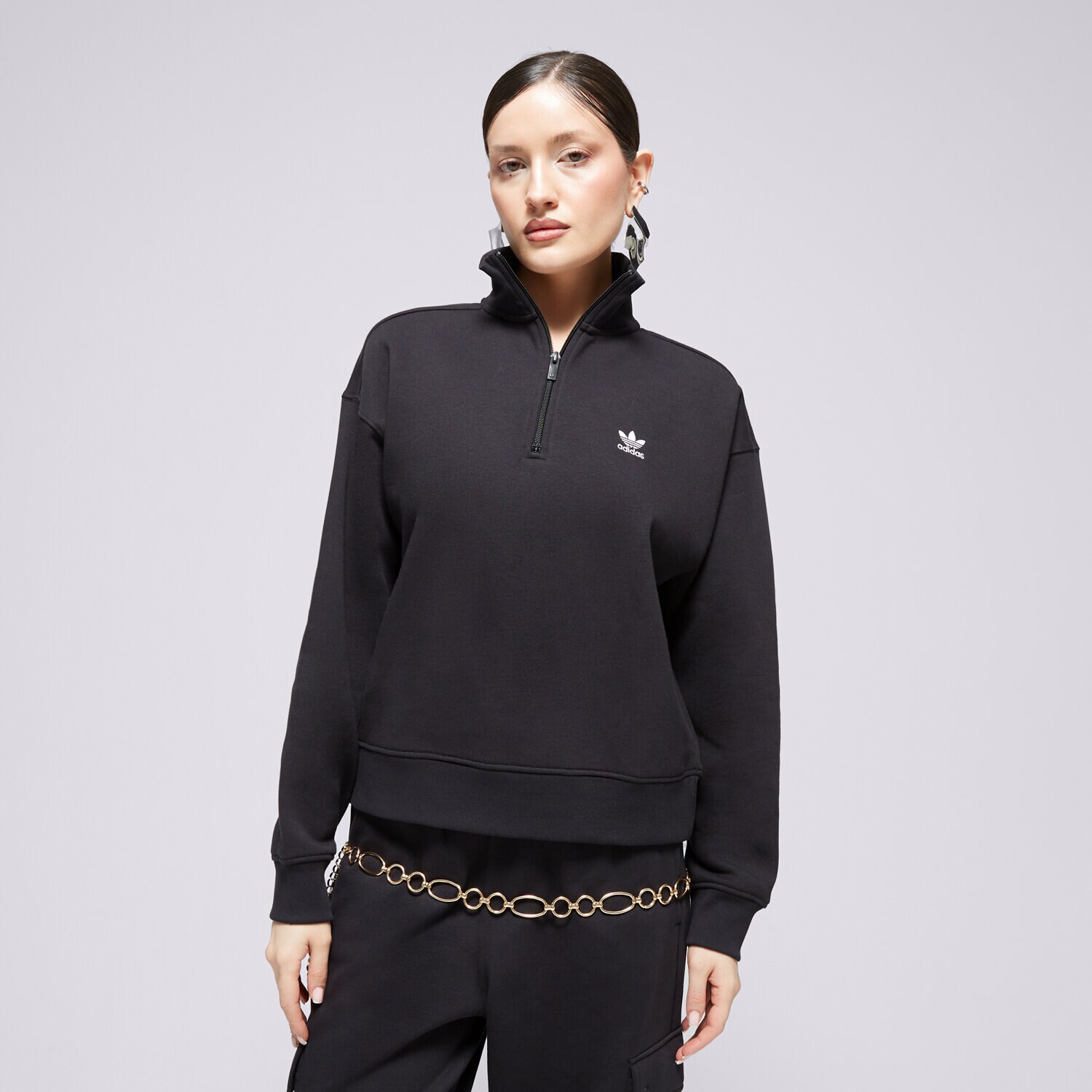 Ženske dukserice ADIDAS VESTA HZ SWEATSHIRT IU2711 crna
