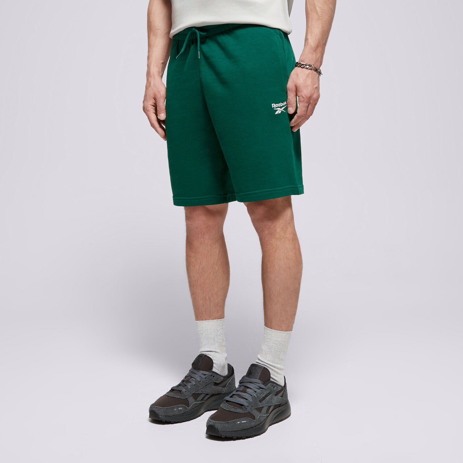 Muške kratke hlače REEBOK KRATKE HLAČE RI FT LEFT LEG 100076441 zelena