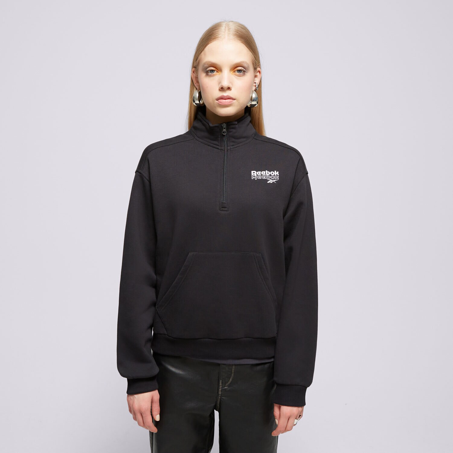 Ženske dukserice REEBOK VESTA RIE 1/4 ZIP 100075993 crna