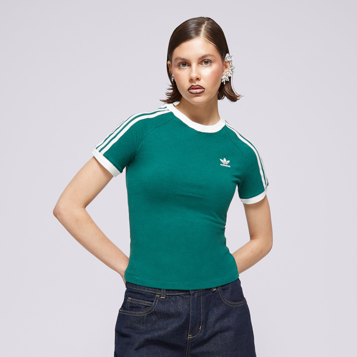 Ženske majice ADIDAS T-SHIRT 3 S RGLN TEE IR8110 zelena