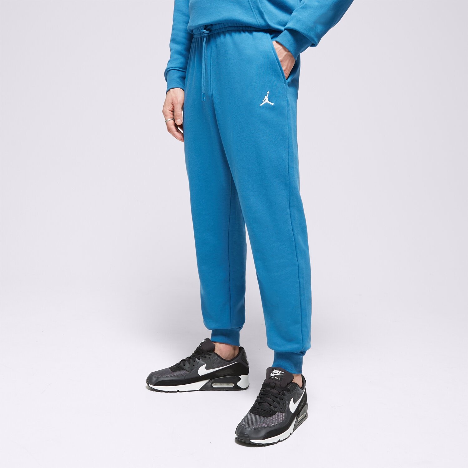 Muške hlače HLAČE M JORDAN ESS FLC PANT LB FQ7761-457 plava