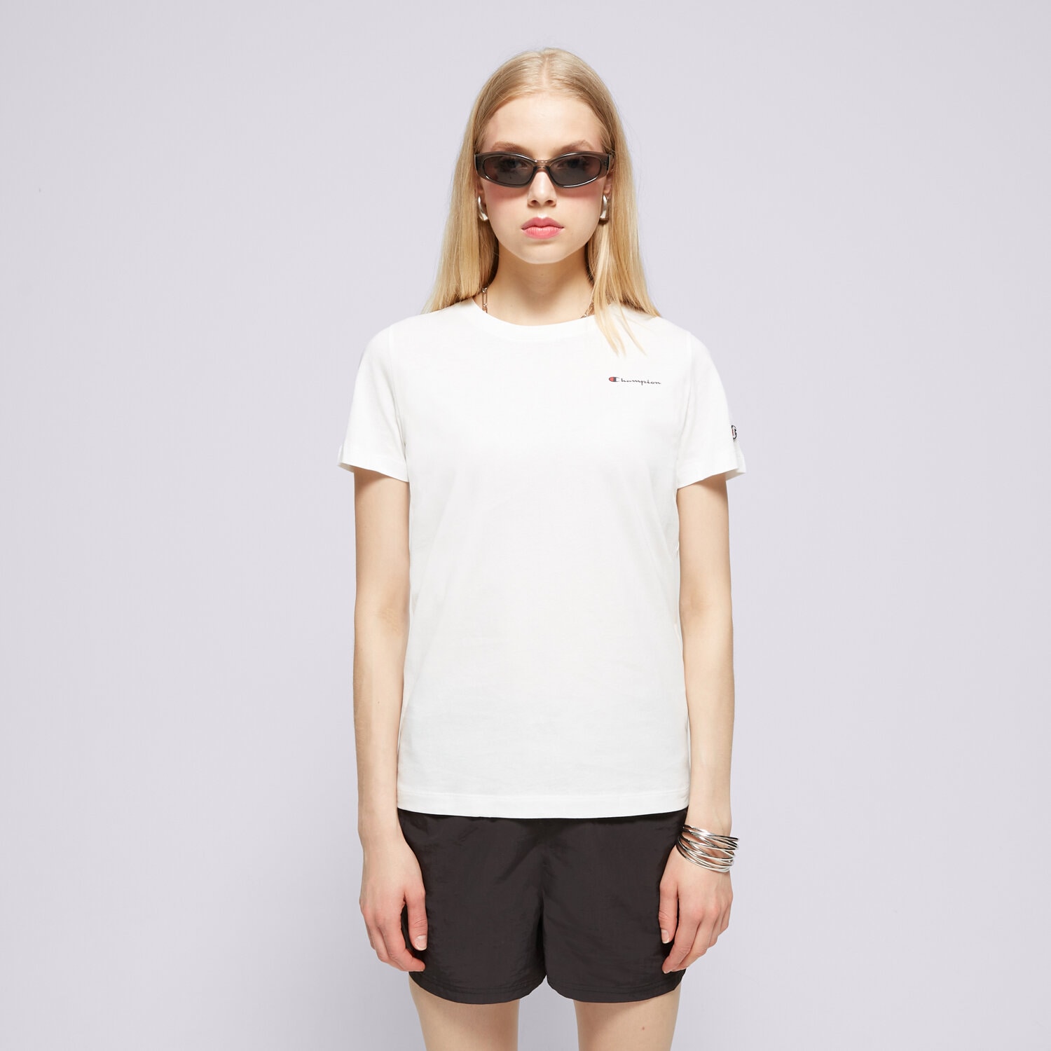 Ženske majice CHAMPION T-SHIRT CREWNECK T-SHIRT 117367WW001 bijela