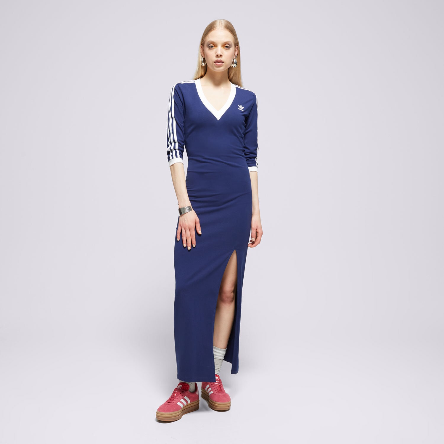 Ženske haljine i suknje ADIDAS HALJINA MAXI TRENIRKAS V IP2987 tamno plava