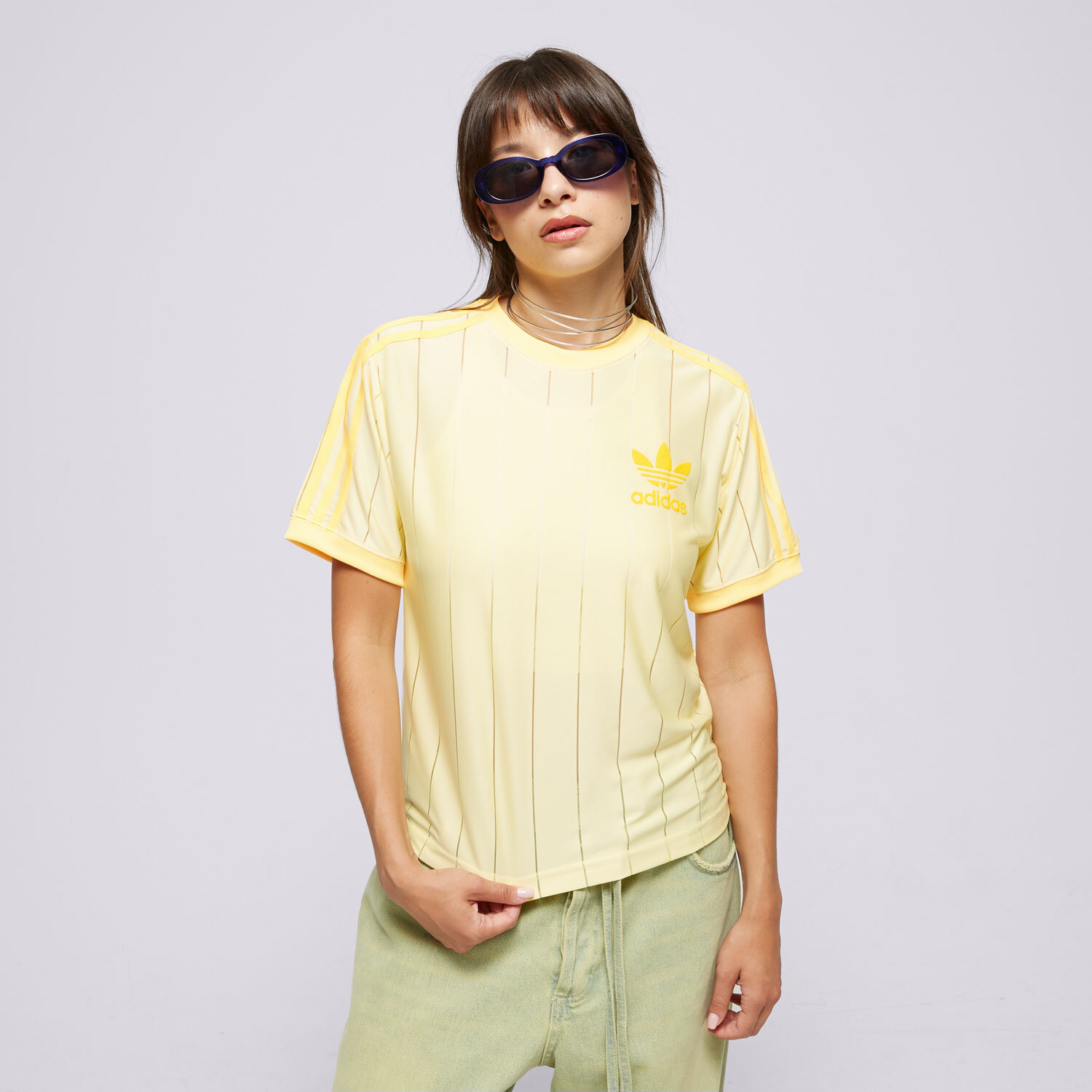 Ženske majice ADIDAS T-SHIRT 3 STRIPE TEE IT9869 žuta