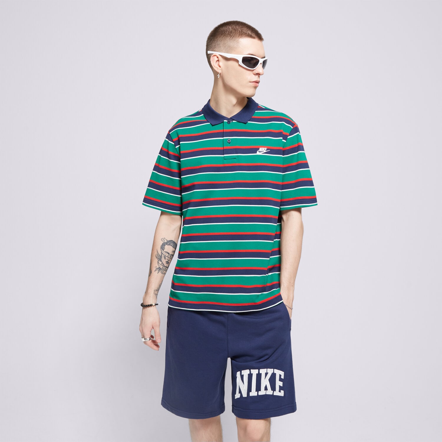 Muške majice NIKE POLO M NK CLUB STRIPE POLO FN3896-410 šarena