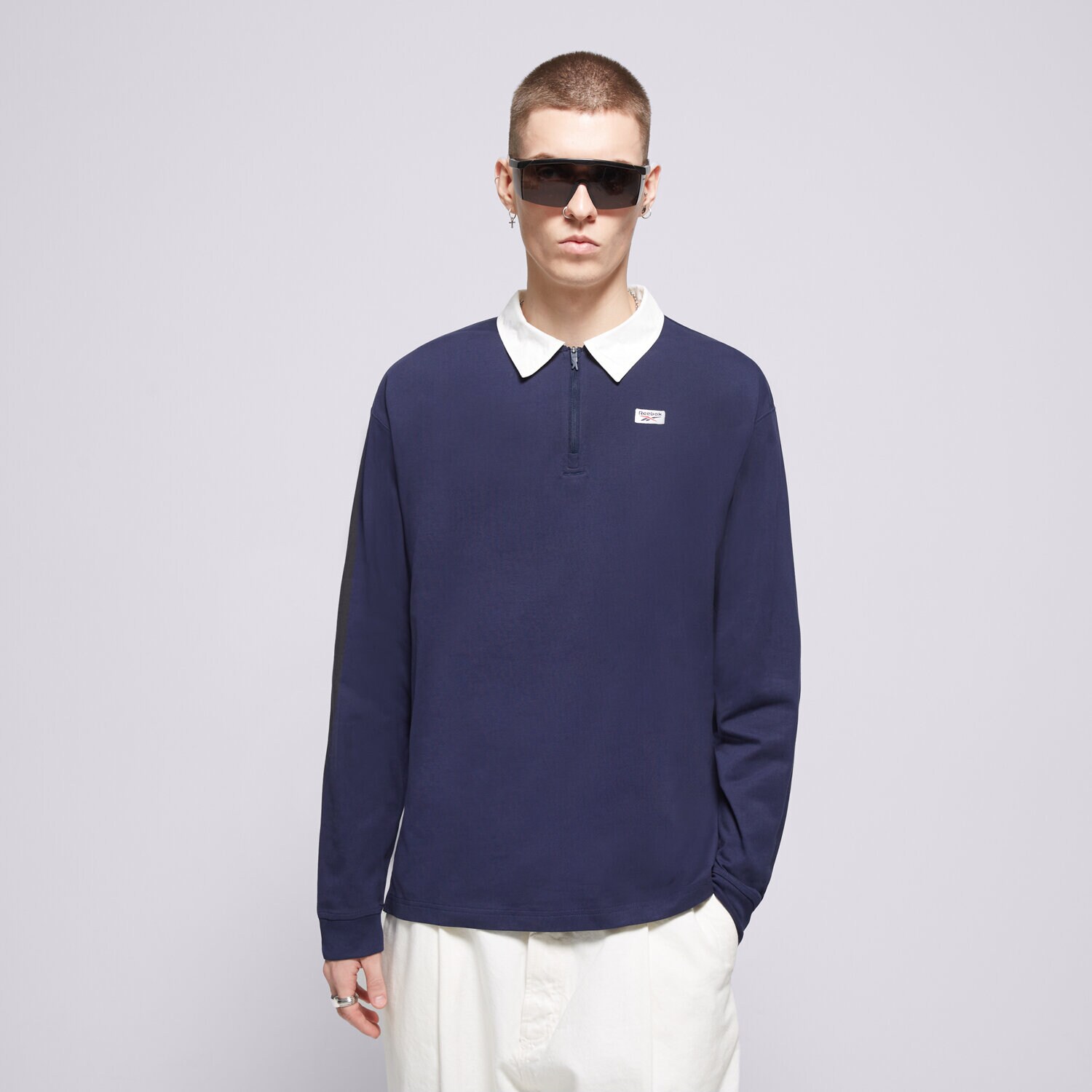 Muške majice REEBOK POLO COURT SPORT QUARTER ZIP 100075580 tamno plava