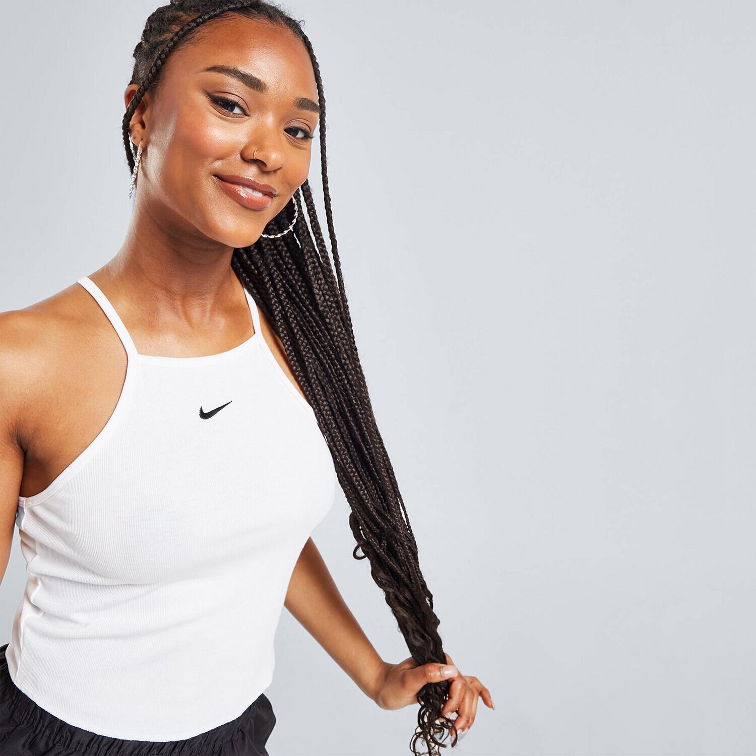Ženske majice NIKE T-SHIRT W NSW ESSNTL RIB CAMI TANK     TEE DV7960-100 bijela