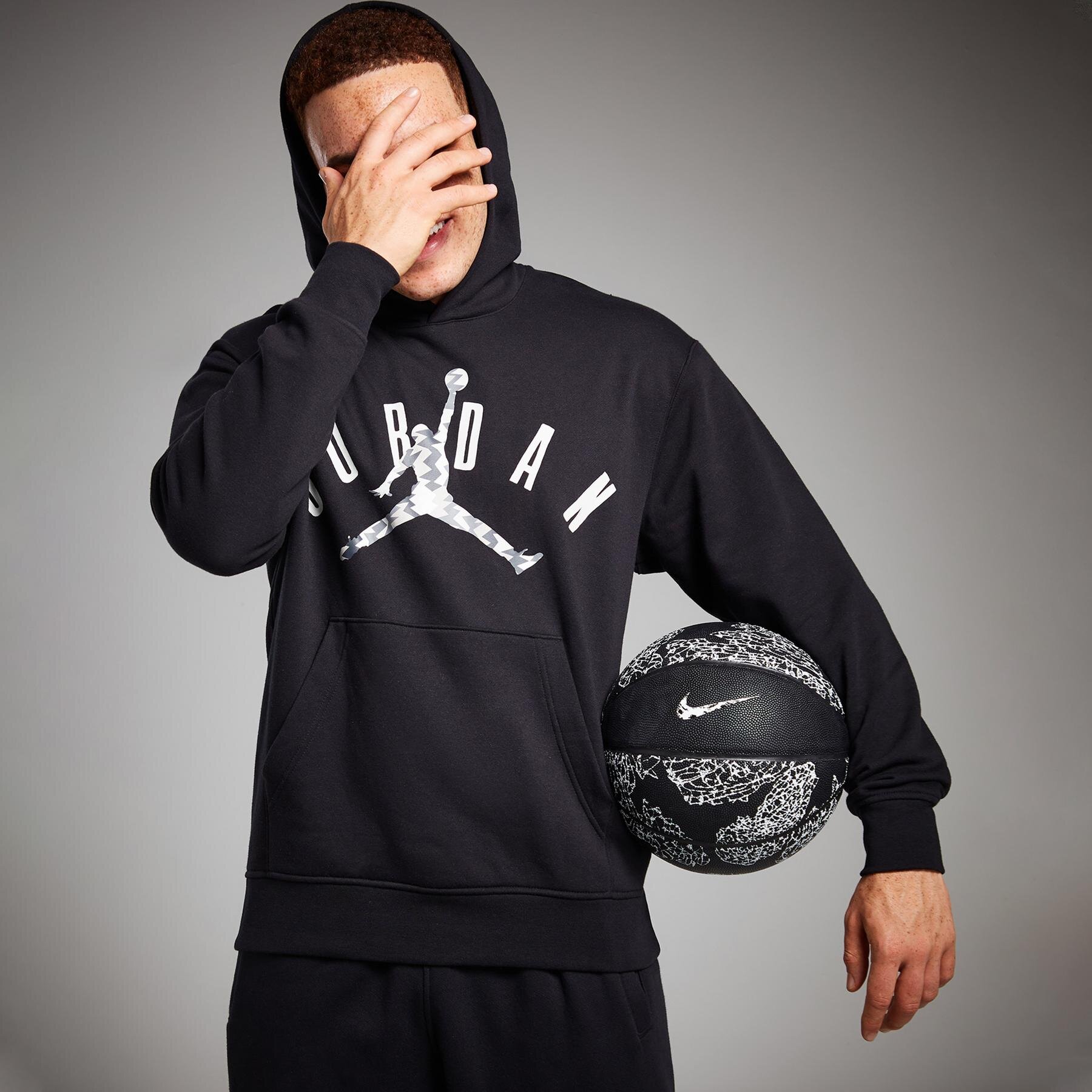 Muške dukserice JORDAN VESTA S KAPULJAČOM M J FLT MVP HBR FLC PO FD7415-010 crna