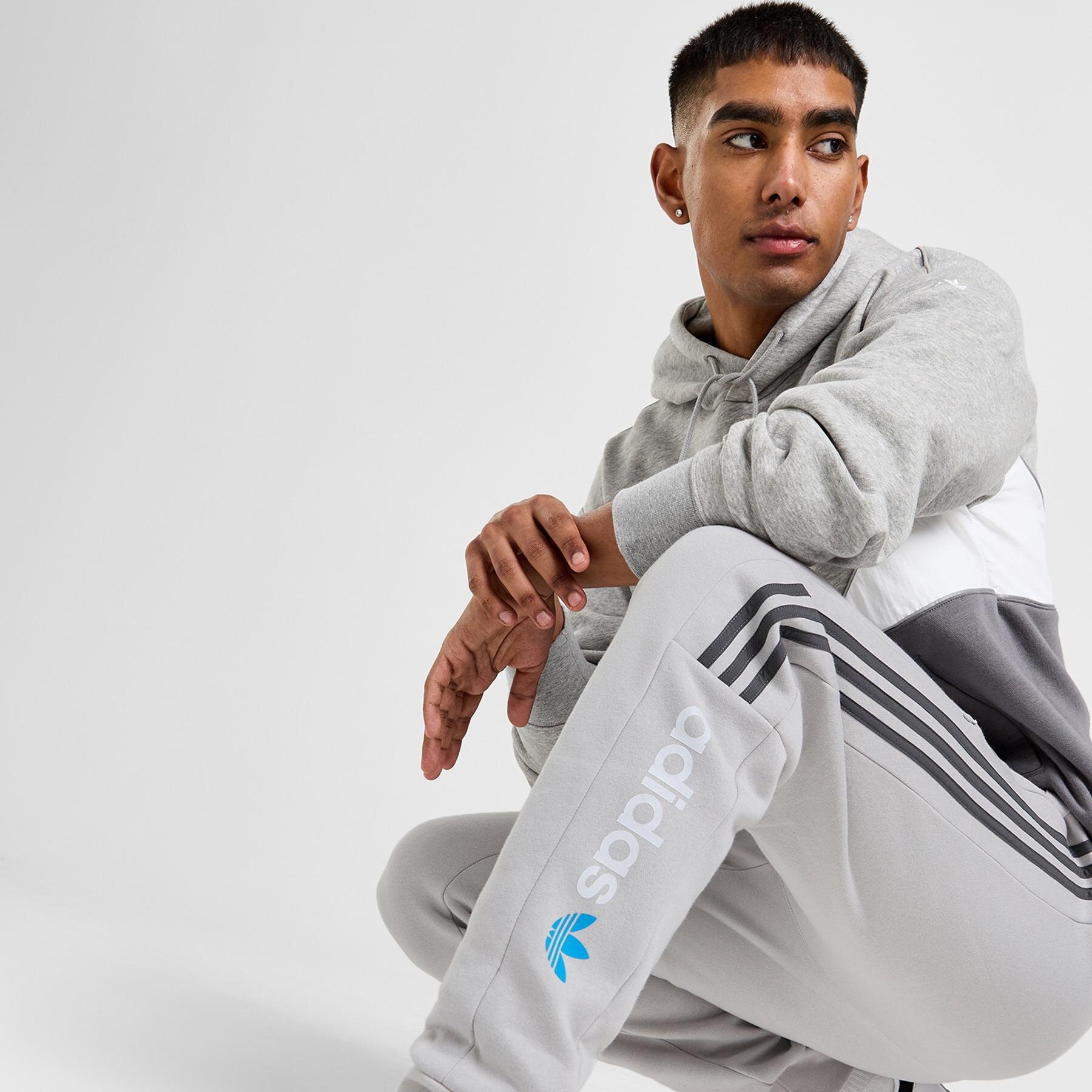 Muške hlače ADIDAS HLAČE CM PANT FABRIC MIX IW6433 siva