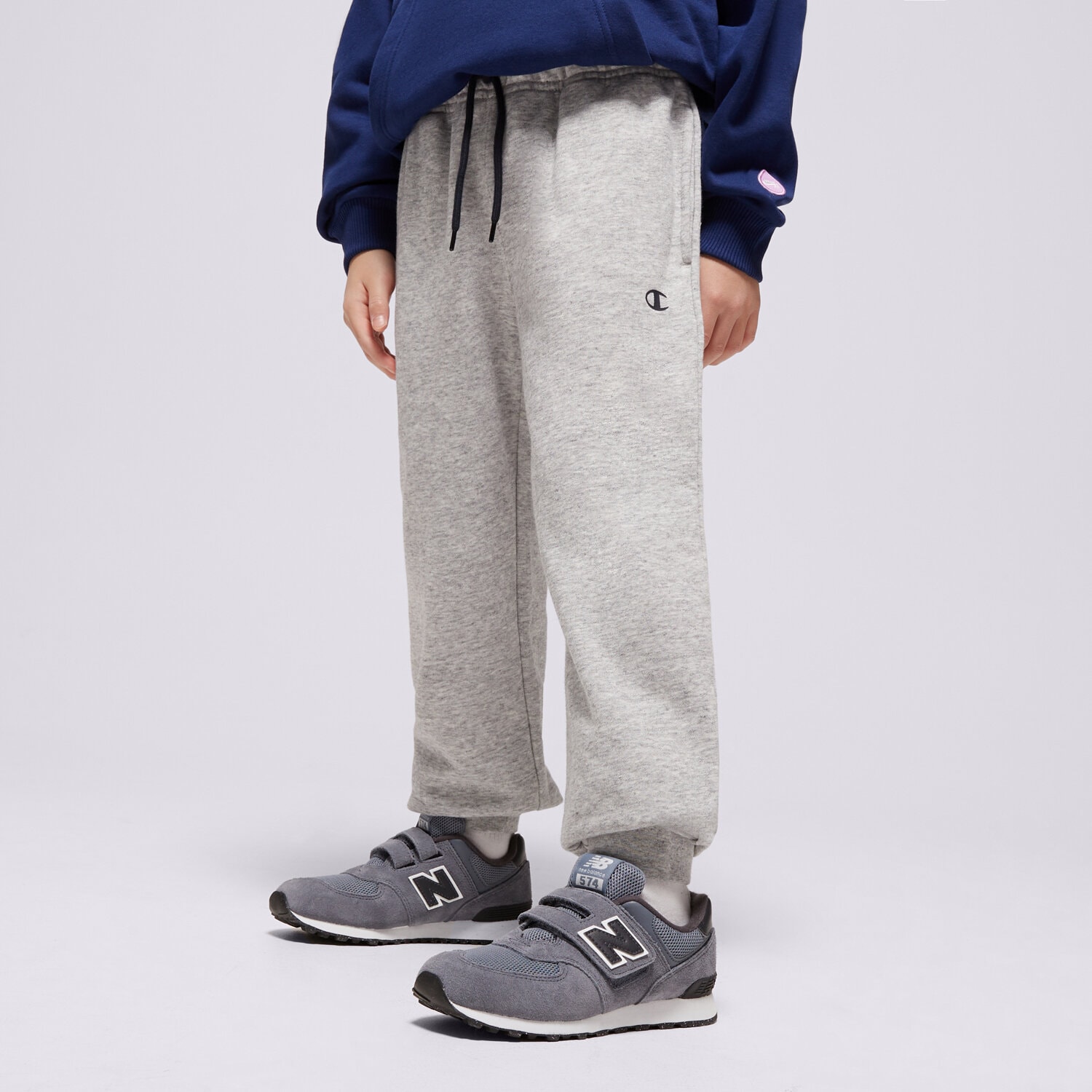 Dječje hlače CHAMPION HLAČE RIB CUFF PANTS B 306835EM021 siva