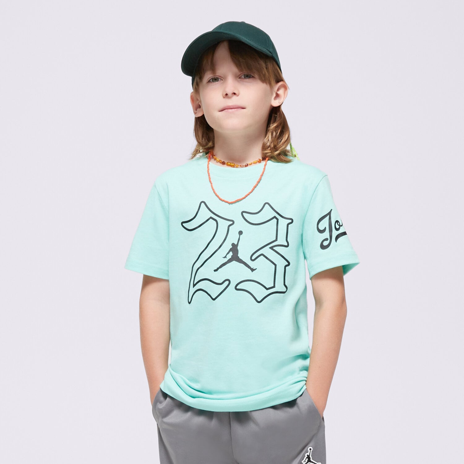 Dječje majice JORDAN T-SHIRT JDB MVP JUMPMAN 23 SS TEE BOY 95D154-E8G tirkizna