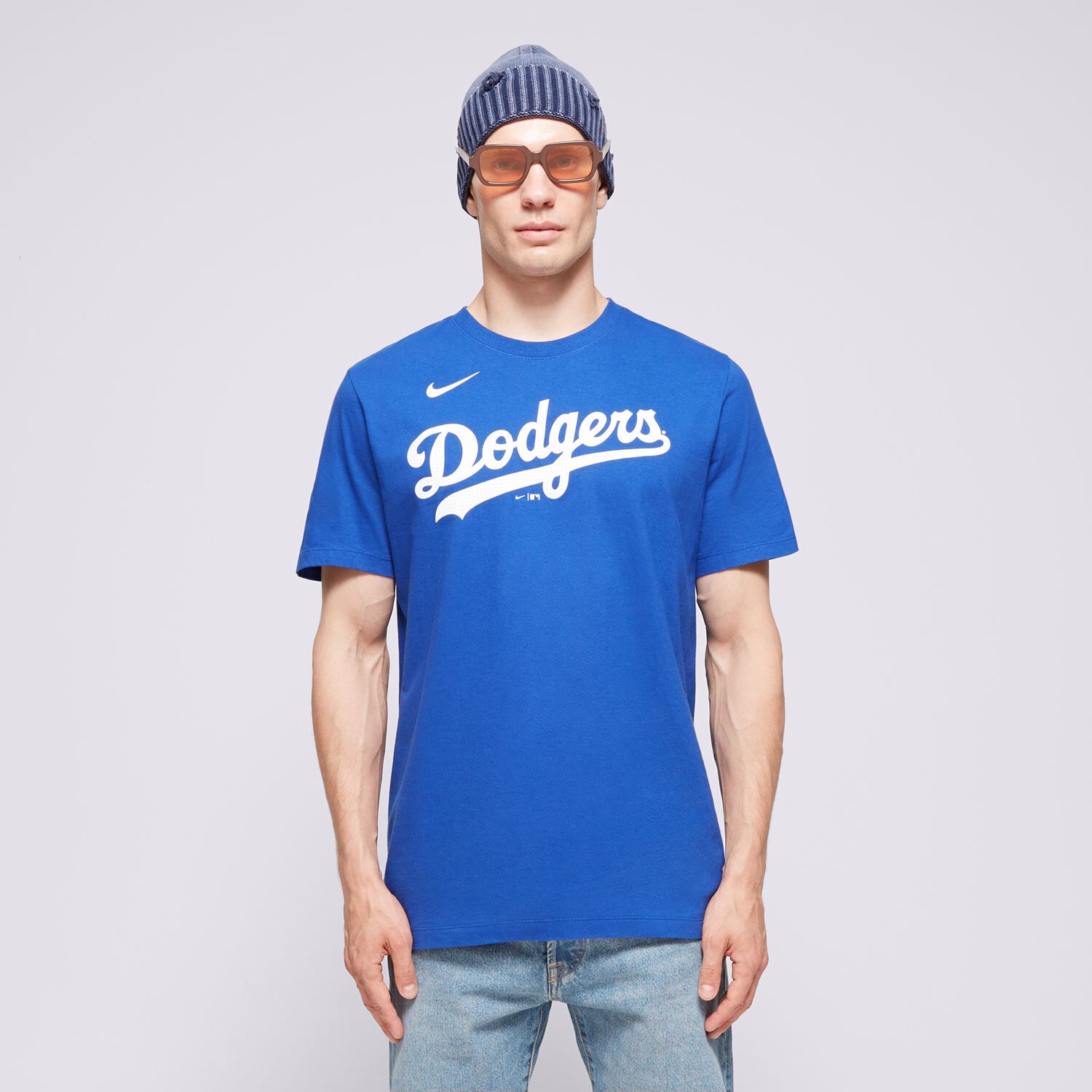 Muške majice NIKE FANATIC T-SHIRT FUSE WORDMARK COTTON TEE LOS ANGELES DO N199-4EW-LD-0U5 plava