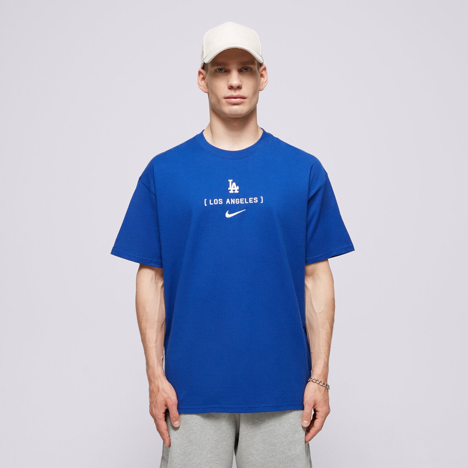 Muške majice NIKE T-SHIRT LOS ANGELES DODGERS MLB 01AY-4EW-LD-JNS plava