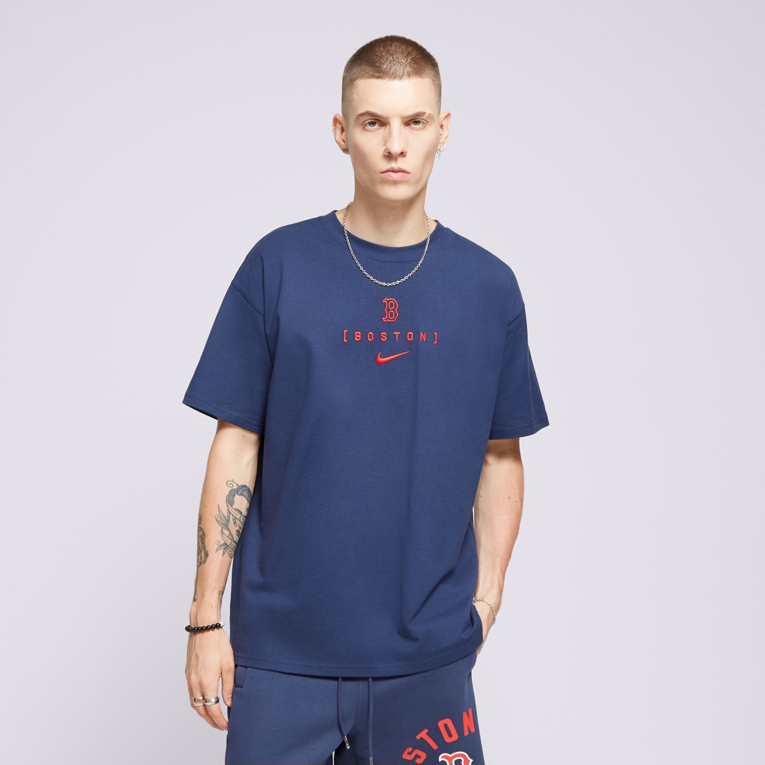 Muške majice NIKE T-SHIRT BOSTON RED SOX MLB 01AY-44B-BQ-JNS tamno plava