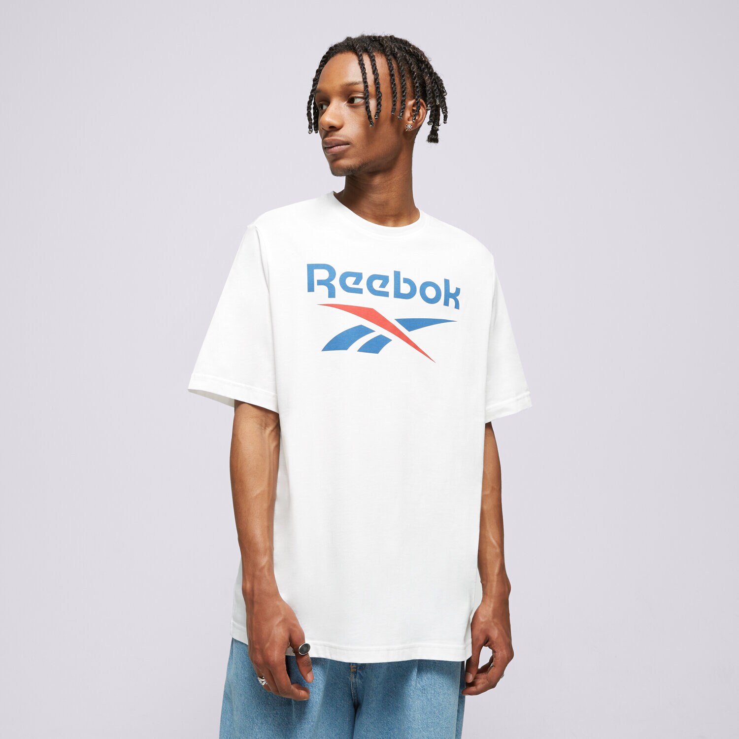 Muške majice REEBOK T-SHIRT REEBOK IDENTITY BIG LOGO TEE 100071175 bijela