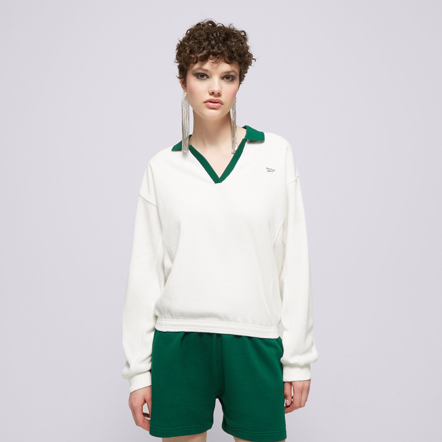 Ženske dukserice REEBOK VESTA CL Q2 CS COVERUP 100076084 bež