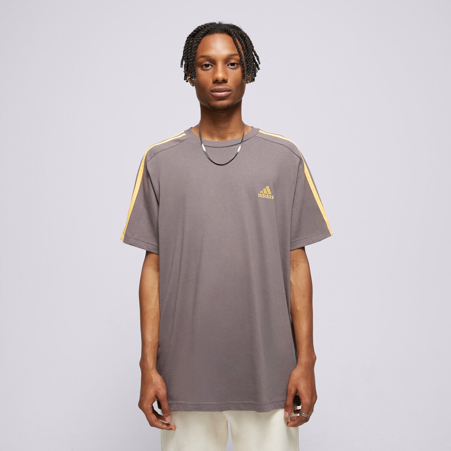 Muške majice ADIDAS T-SHIRT SS M 3S SJ T IS1334 smeđa